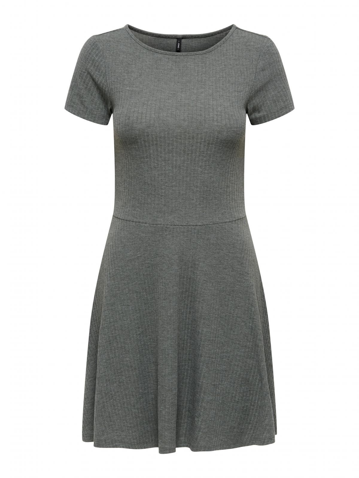 온리 베이직 저지 미니 원피스 반팔 15367582_142 GREY / CASTOR GRAY - 상세 이미지 3