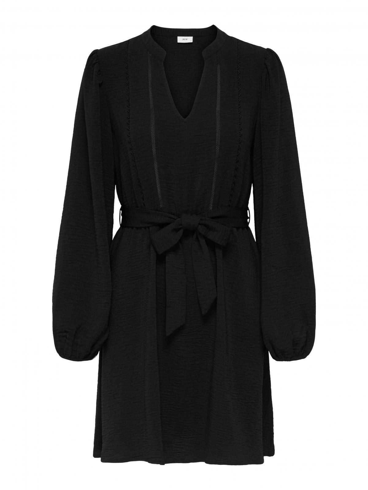 제이디와이 브이넥 벨트 미니 원피스 15355363_2161 BLACK / BLACK - 상세 이미지 3