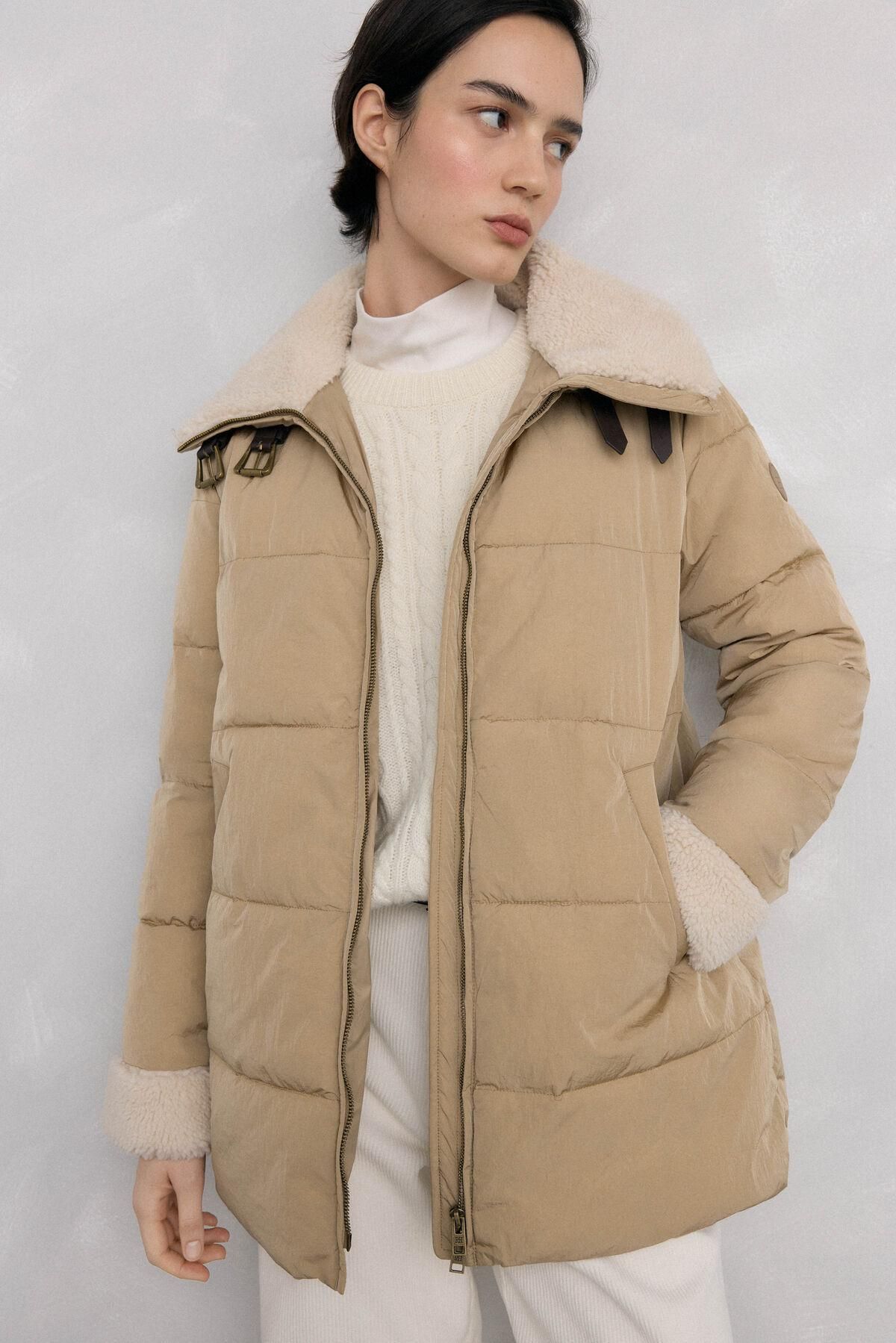 페드로 델 이에로 에코퍼 롱 패딩 파카 베이지 8572332 BEIGE - 상세 이미지 2