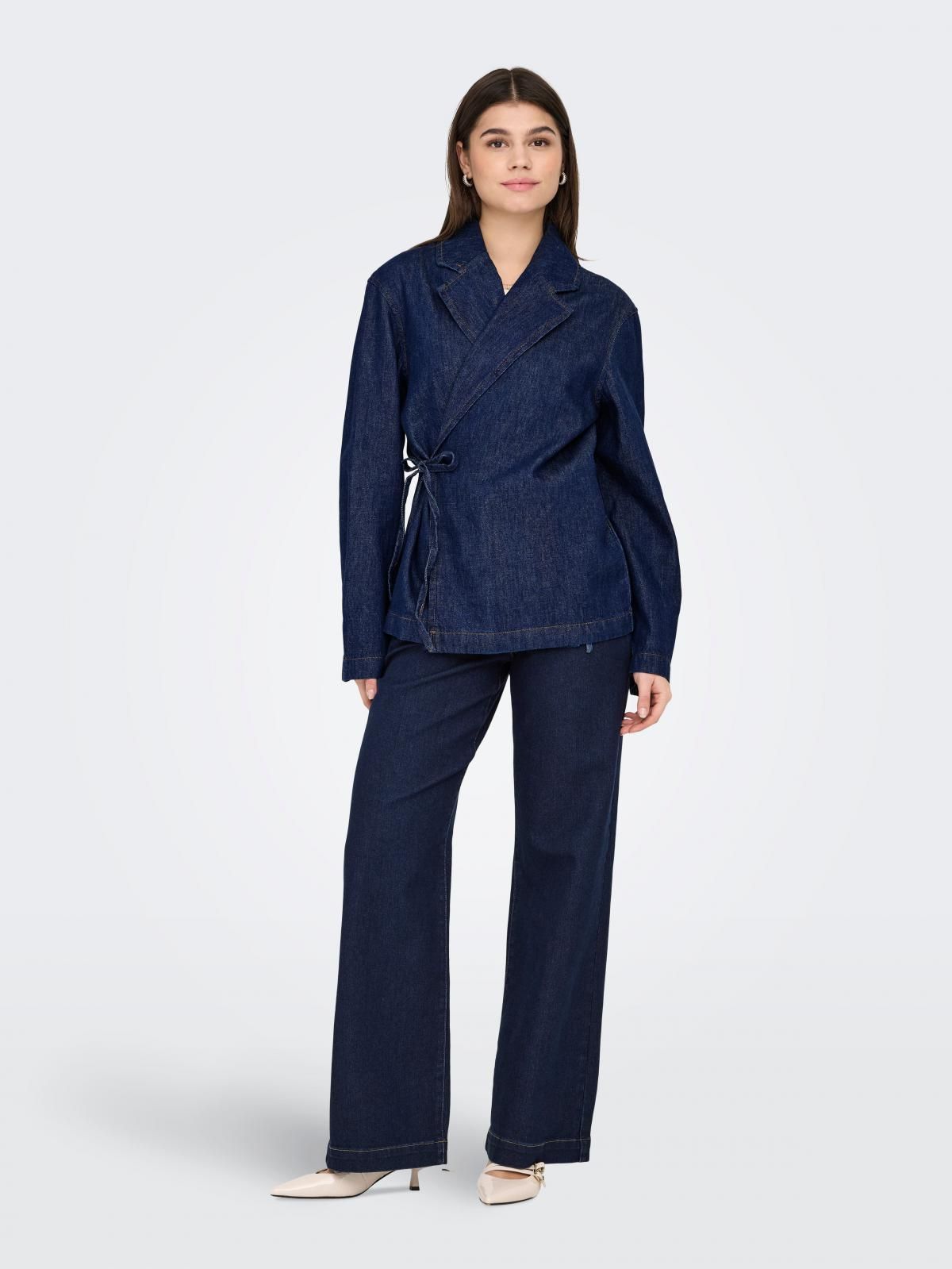 온리 테크니컬 다크 데님 랩 재킷 15352398_2114 BLUE / DARK BLUE DENIM - 상세 이미지 5