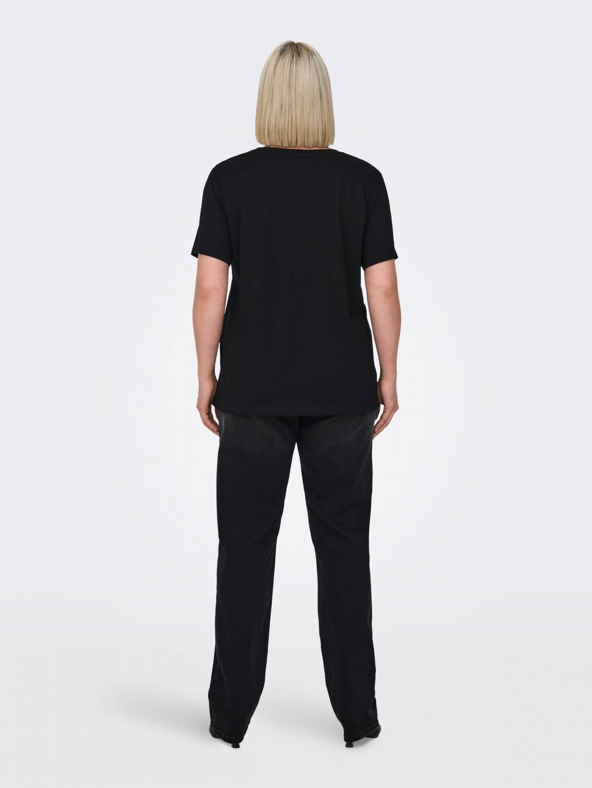 온리 빅사이즈그래픽 반팔 티셔츠 15348699_2161_1190086 BLACK / BLACK - 상세 이미지 2