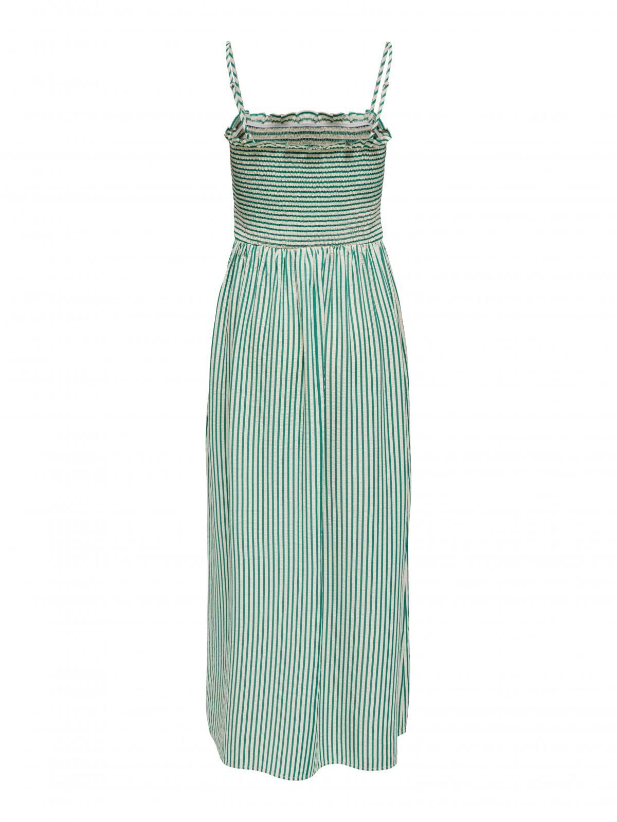온리 스트라이프 스트랩 롱 원피스 15352718_1555_1201144 TURQUOISE / CADMIUM GREEN - 상세 이미지 4