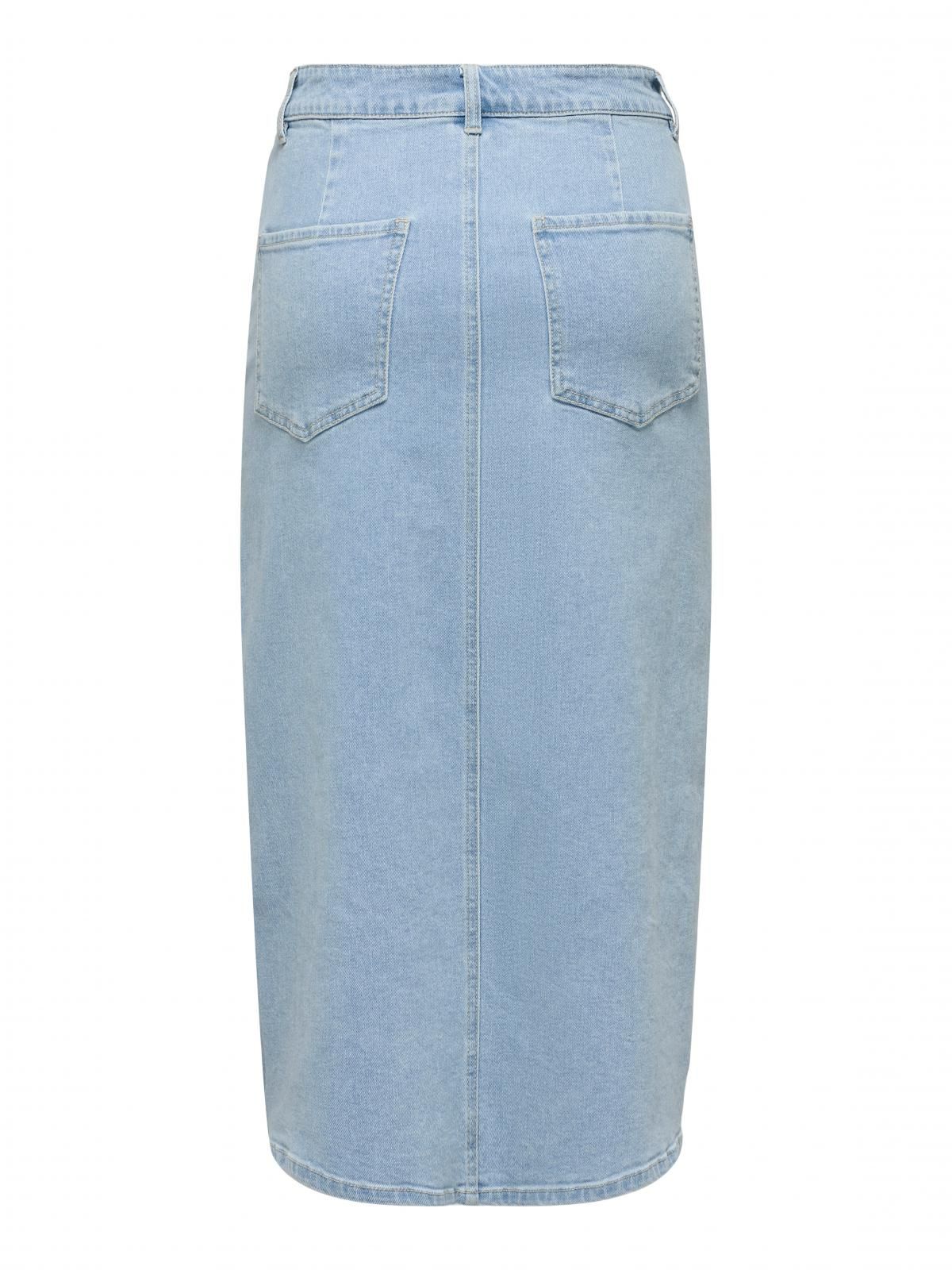 제이디와이 트렌디 데님 미디 스커트 슬릿 15348142_2116 BLUE / LIGHT BLUE DENIM - 상세 이미지 4