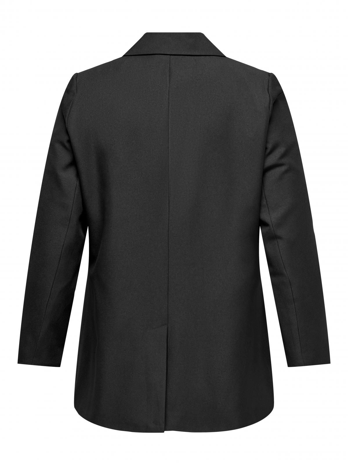 온리 테일러드 롱 블랙 컴포트핏 블레이저 15325162_2161 BLACK / BLACK - 상세 이미지 4