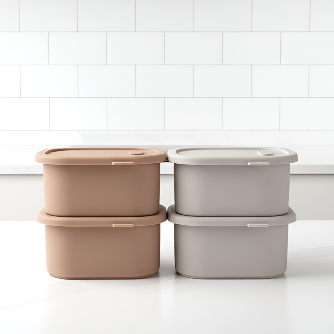 디아르 국내산 플래티넘 실리콘 냉동밥 보관 용기 밀폐 소분 용기 400ml 제품 이미지