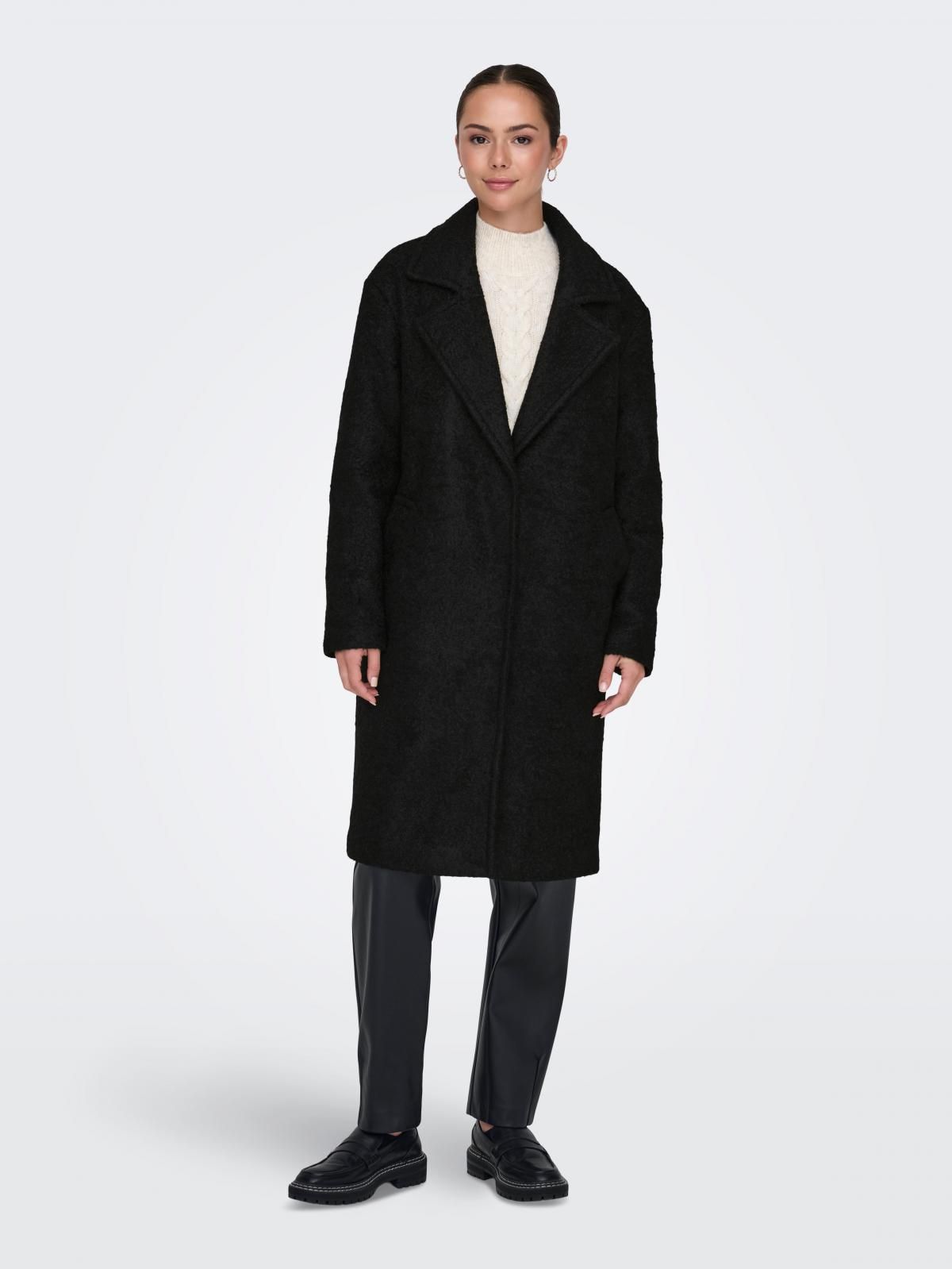 제이디와이 테크니컬 부클레 롱 코트 15328166_2161 BLACK / BLACK - 상세 이미지 2