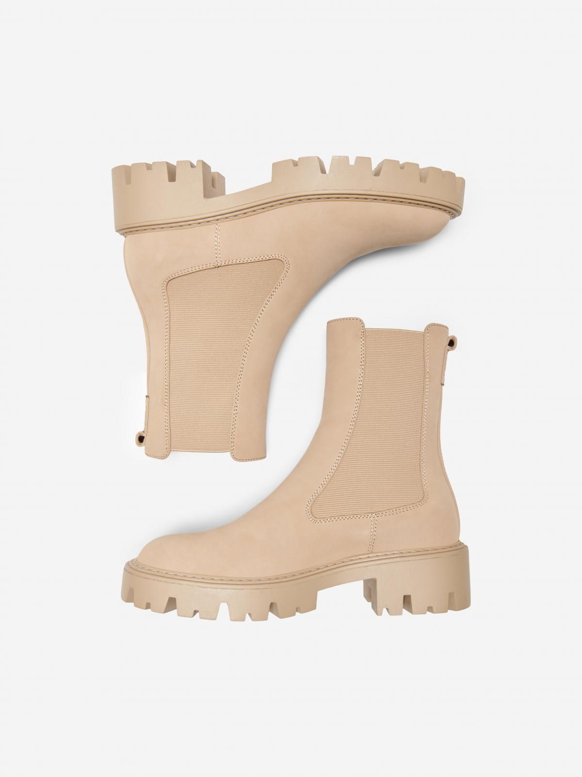 온리 첼시 베이직 베이지 앵클부츠 15274563_315 BROWN / CAMEL - 상세 이미지 3