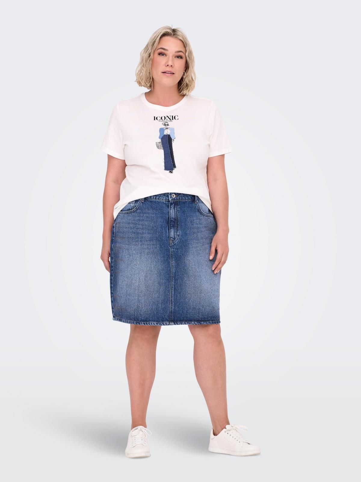 온리 글리터 테크니컬 데님 미니 스커트 15346030_2116 BLUE / LIGHT BLUE DENIM - 상세 이미지 5