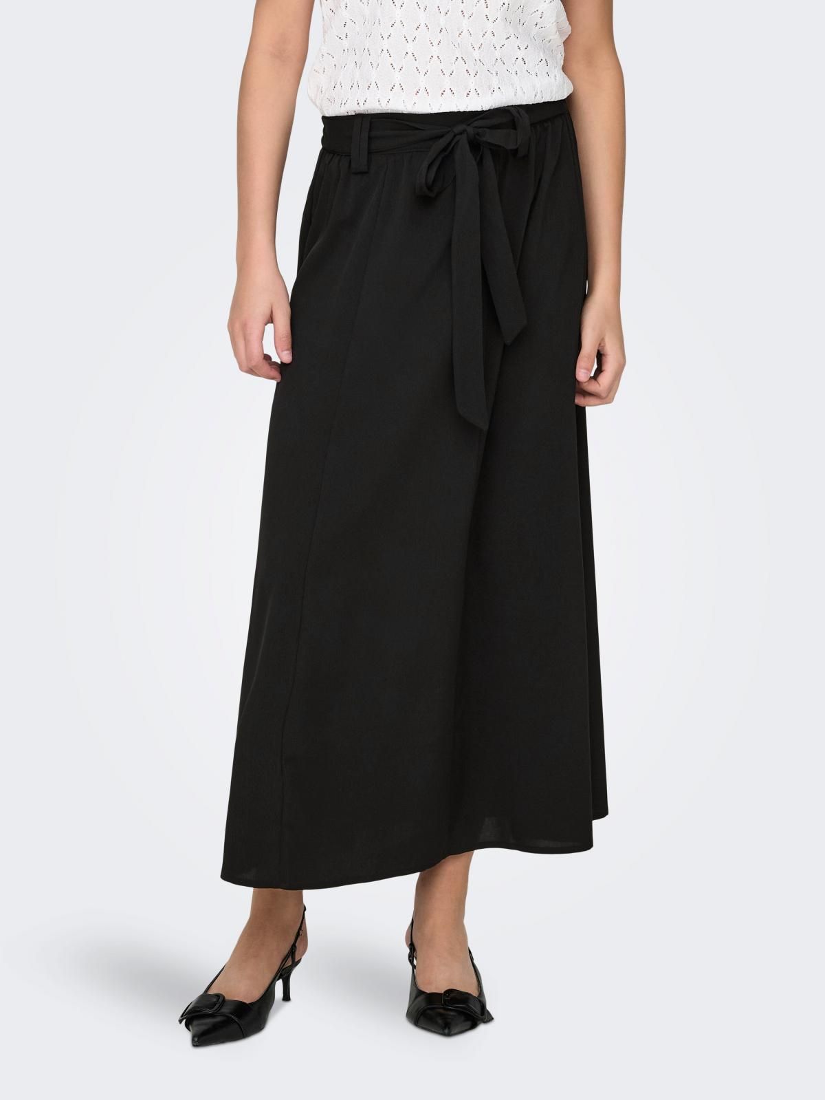 온리 벨트 포인트 롱 스커트 15335565_2161 BLACK / BLACK - 상품 이미지
