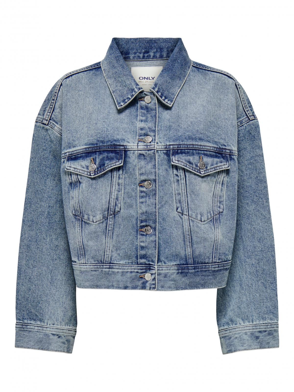 온리 트렌디 중청 데님 재킷 15310897_2115 BLUE / MEDIUM BLUE DENIM - 상세 이미지 3