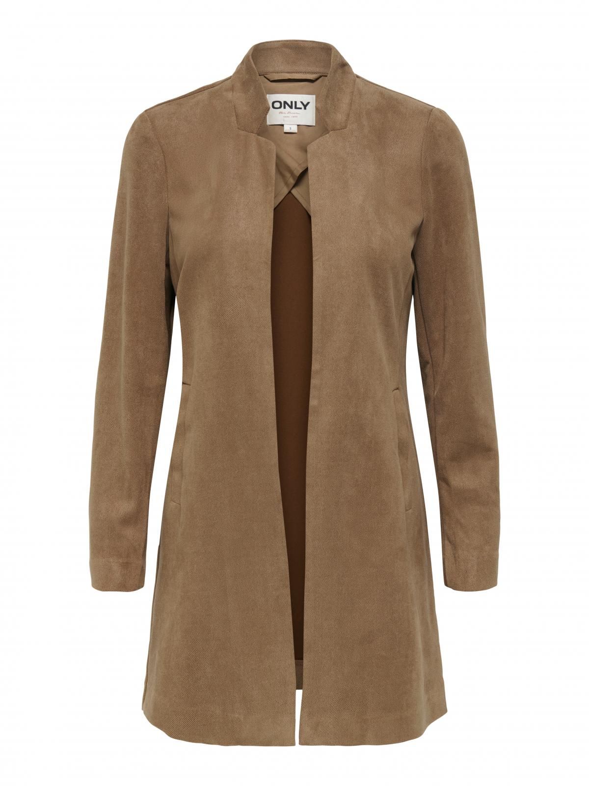 온리 테크니컬 롱 코트 가디건 15351258_12943 BROWN / COCOA CREME - 상세 이미지 3