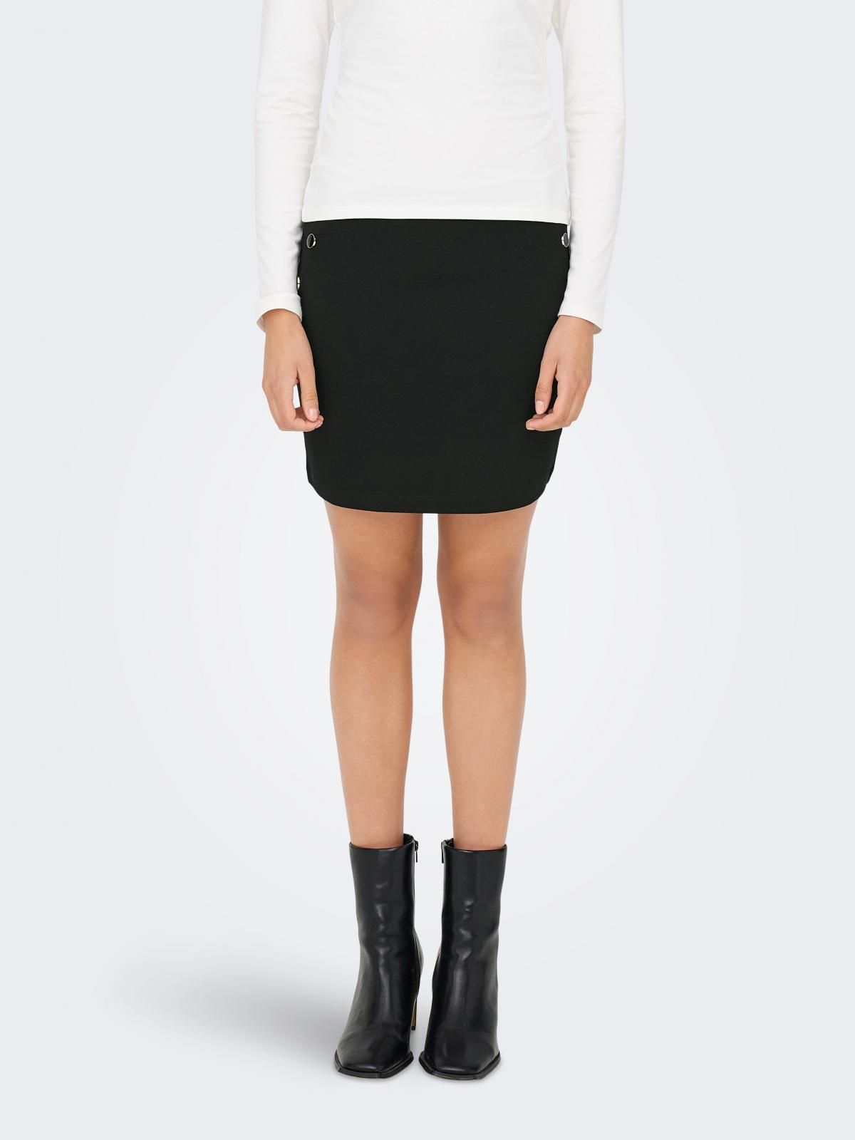 제이디와이 소프트 저지 미니 펜슬 스커트 15359940_2161 BLACK / BLACK - 상품 이미지