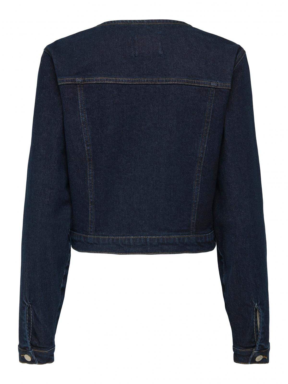 온리 테크니컬 데님 크롭 재킷 15356828_2114_1216558 BLUE / DARK BLUE DENIM - 상세 이미지 5