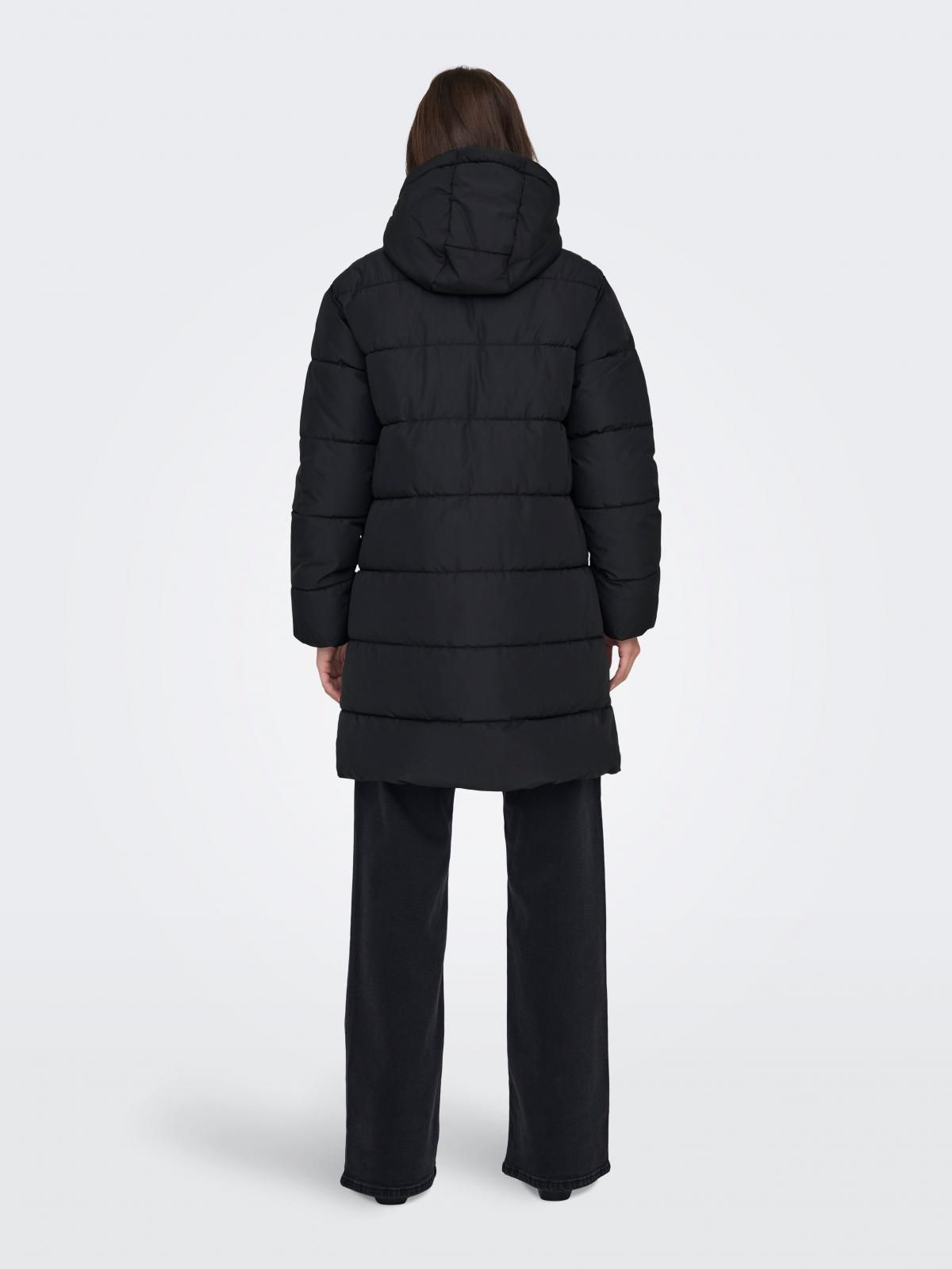 온리 프리미엄 롱패딩 후드 15323232_2161 BLACK / BLACK - 상세 이미지 2
