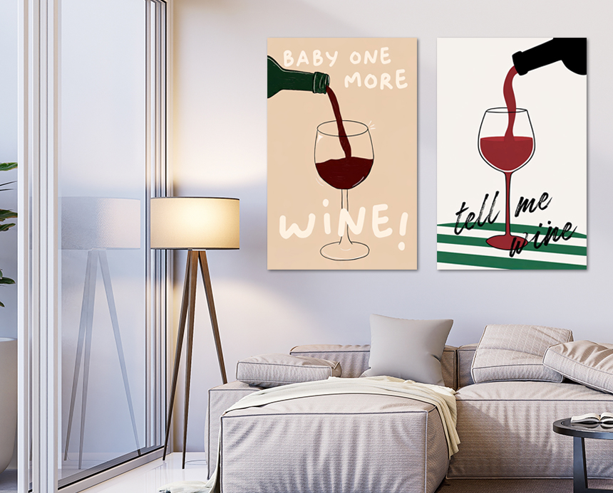 원모어 와인 인테리어 그림 거실 주방 와인바 카페 액자 개업선물 중형 이미지 6