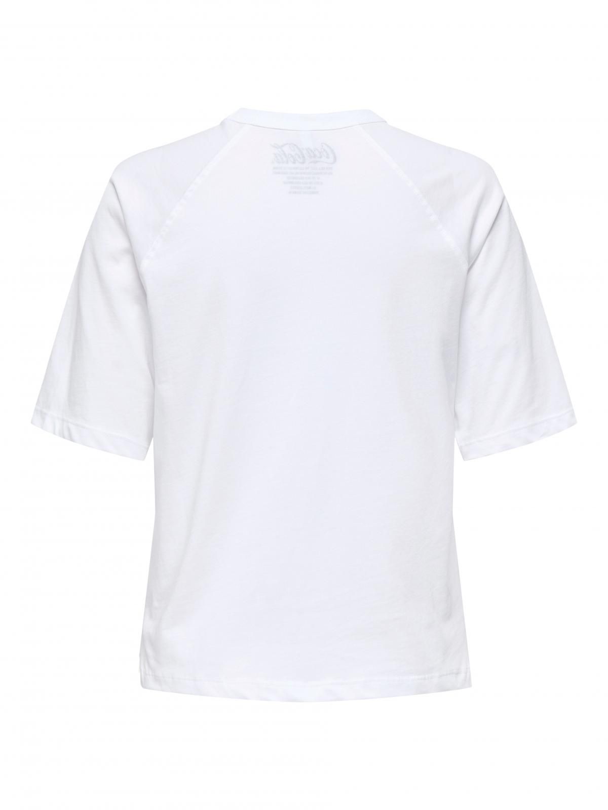 온리 그래픽 프린트 코튼 반팔 티셔츠 15362841_2206_1234122 WHITE / WHITE - 상세 이미지 4