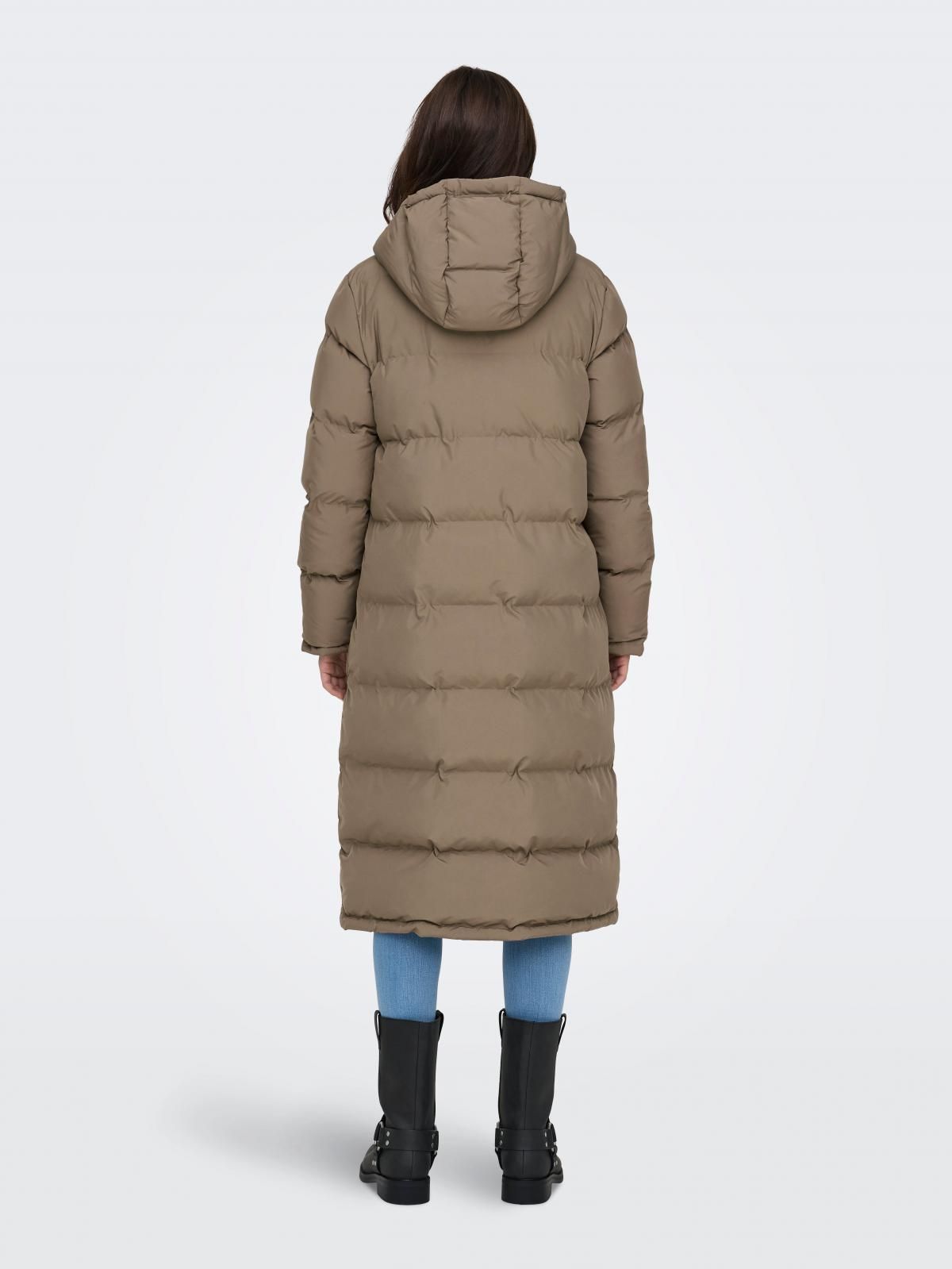 온리 프리미엄 롱 패딩 후드 테크니컬 15326655_120 GREY / WALNUT - 상세 이미지 2