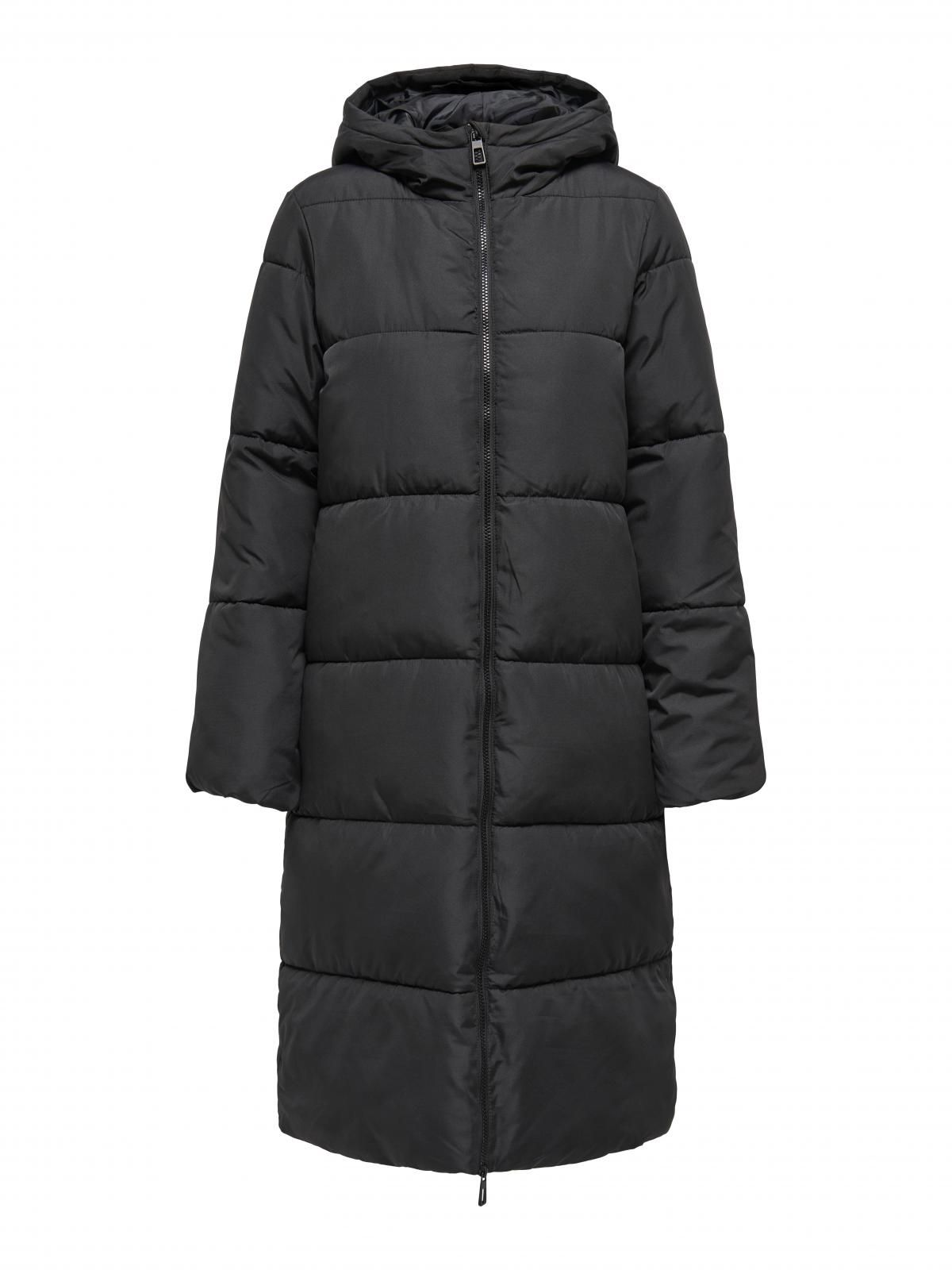 온리 테크니컬 방풍 후드 롱 패딩 코트 15340781_2161 BLACK / BLACK - 상세 이미지 4
