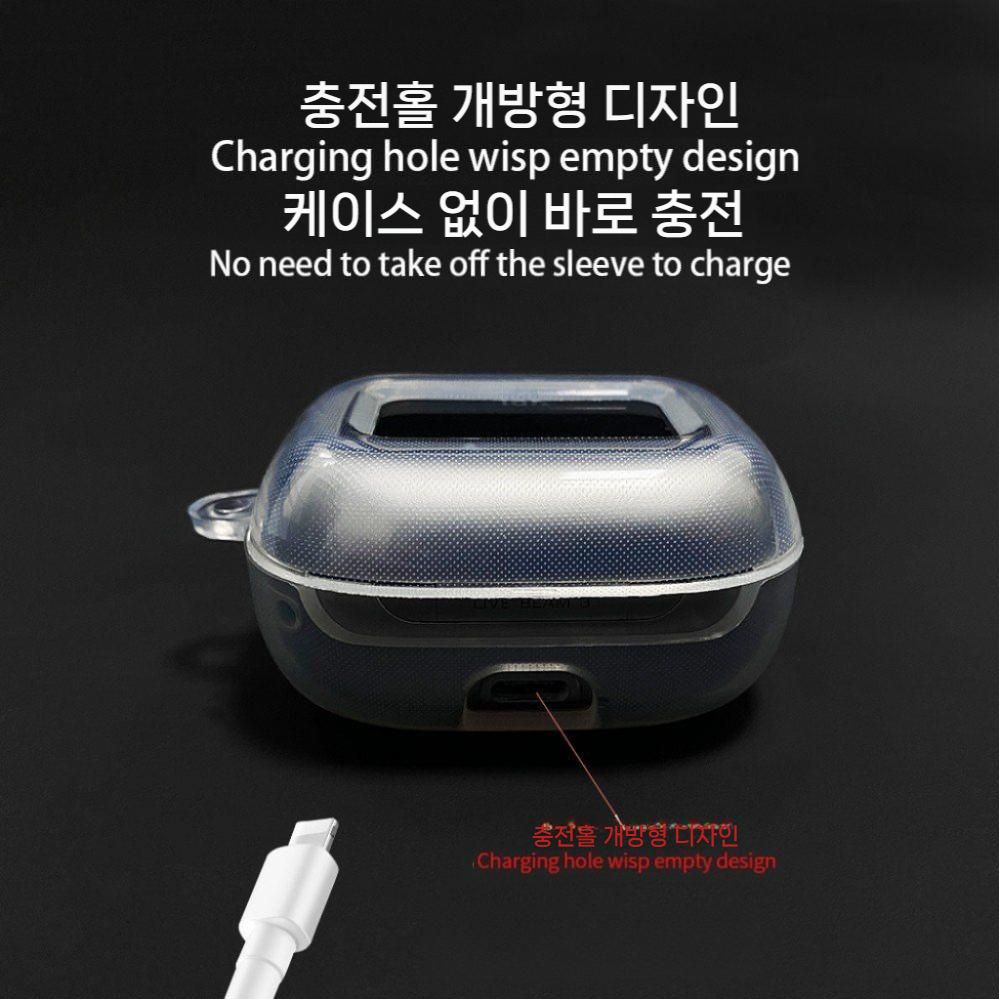 JBL 라이브 빔3 케이스 투명 커버 보호 필름 강화 TPU 커버 - 상세 이미지 4