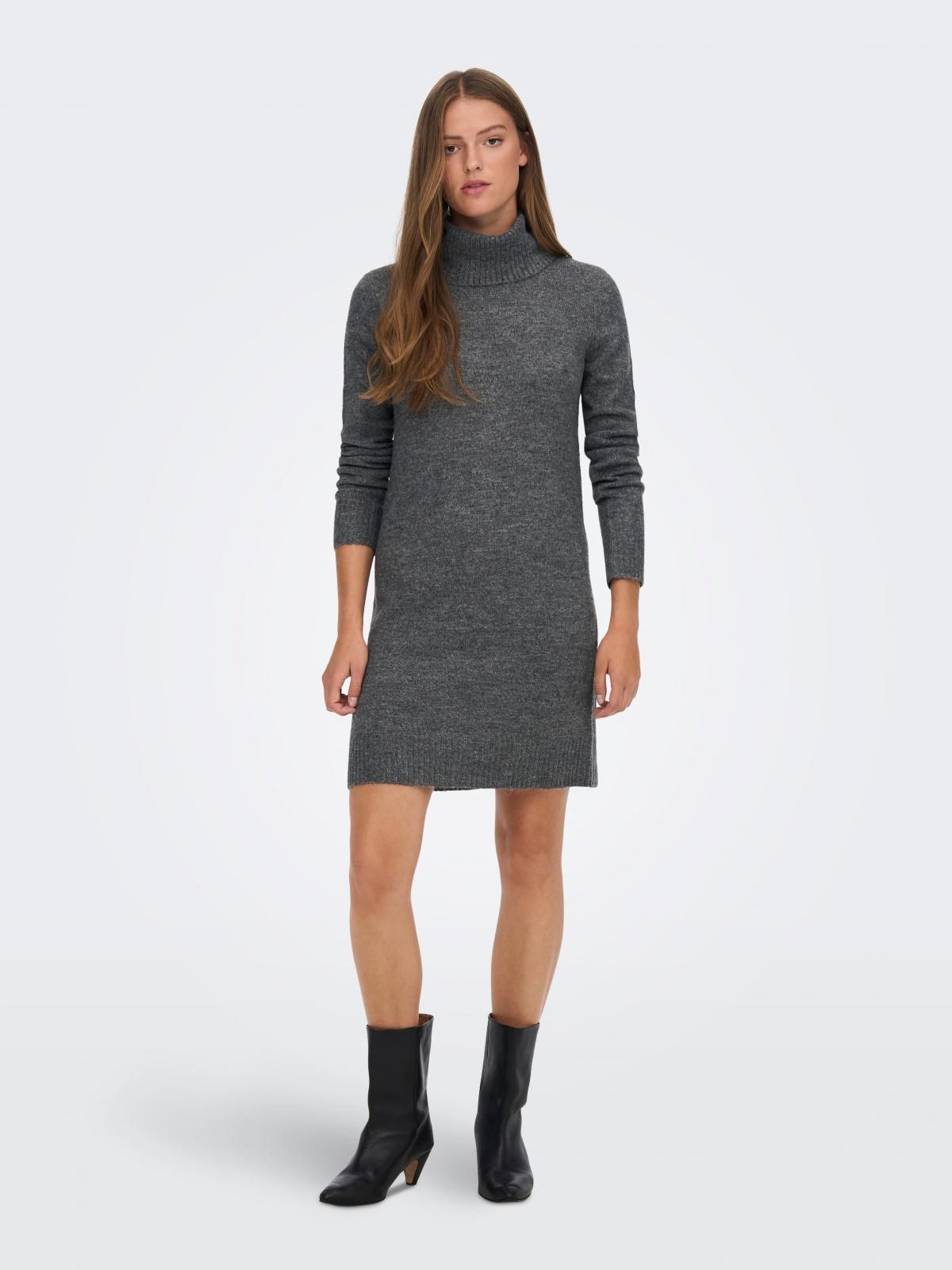 제이디와이 테크니컬 니트 미니 원피스 15265240_2383 GREY / DARK GREY MELANGE - 상품 이미지