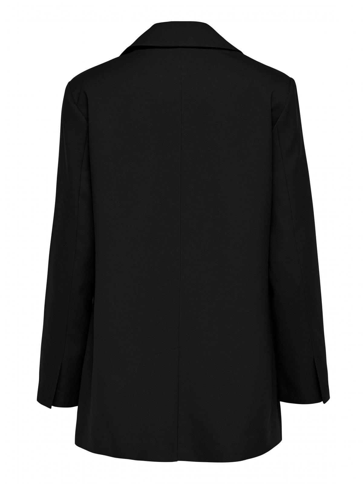 온리 오버핏 테일러드 블랙 블레이저 15262352_2161 BLACK / BLACK - 상세 이미지 4