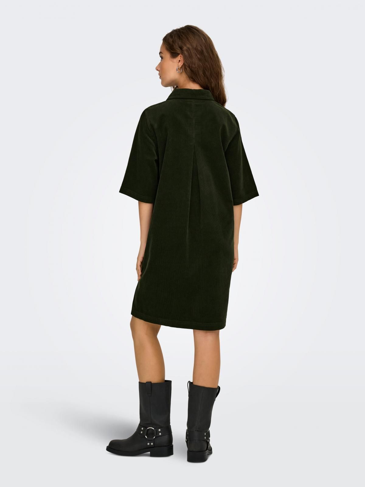 온리 코듀로이 셔츠카라 미니 원피스 15353640_1647 GREEN / ROSIN - 상세 이미지 2