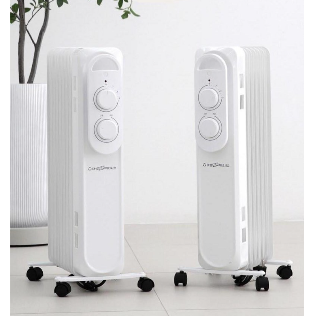 대성 전기 라디에이터 7핀 소형 라지에이터 히터 난방 라디에이터 욕실 방열기