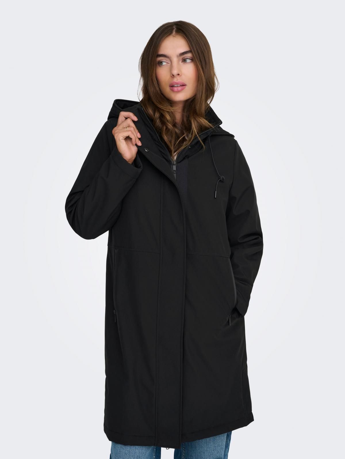 온리 프리미엄 롱 패딩 후드 파카 15349054_2161 BLACK / BLACK - 상품 이미지