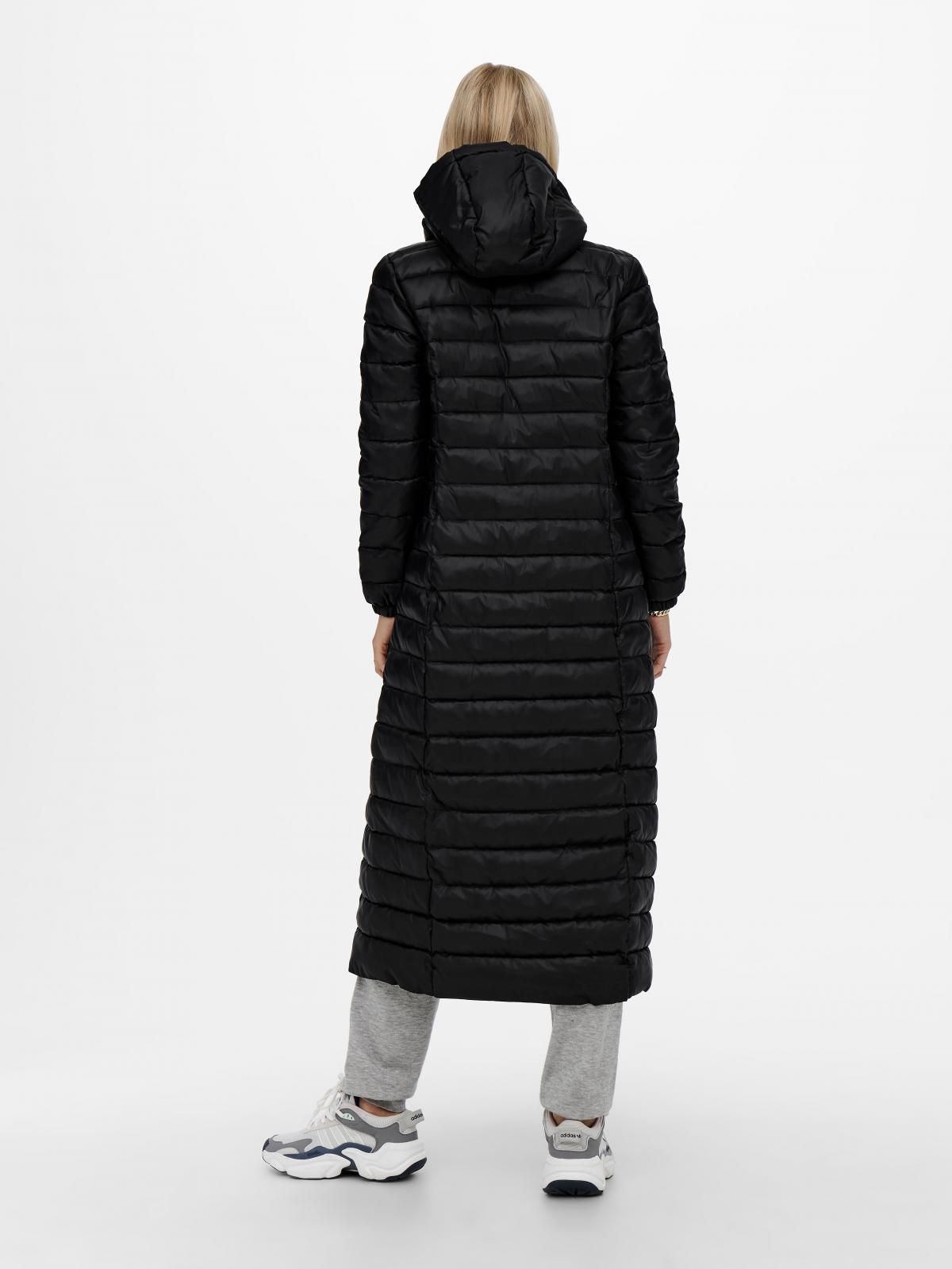 온리 테크니컬 방풍 후드 롱 패딩코트 15232995_2161 BLACK / BLACK - 상세 이미지 3