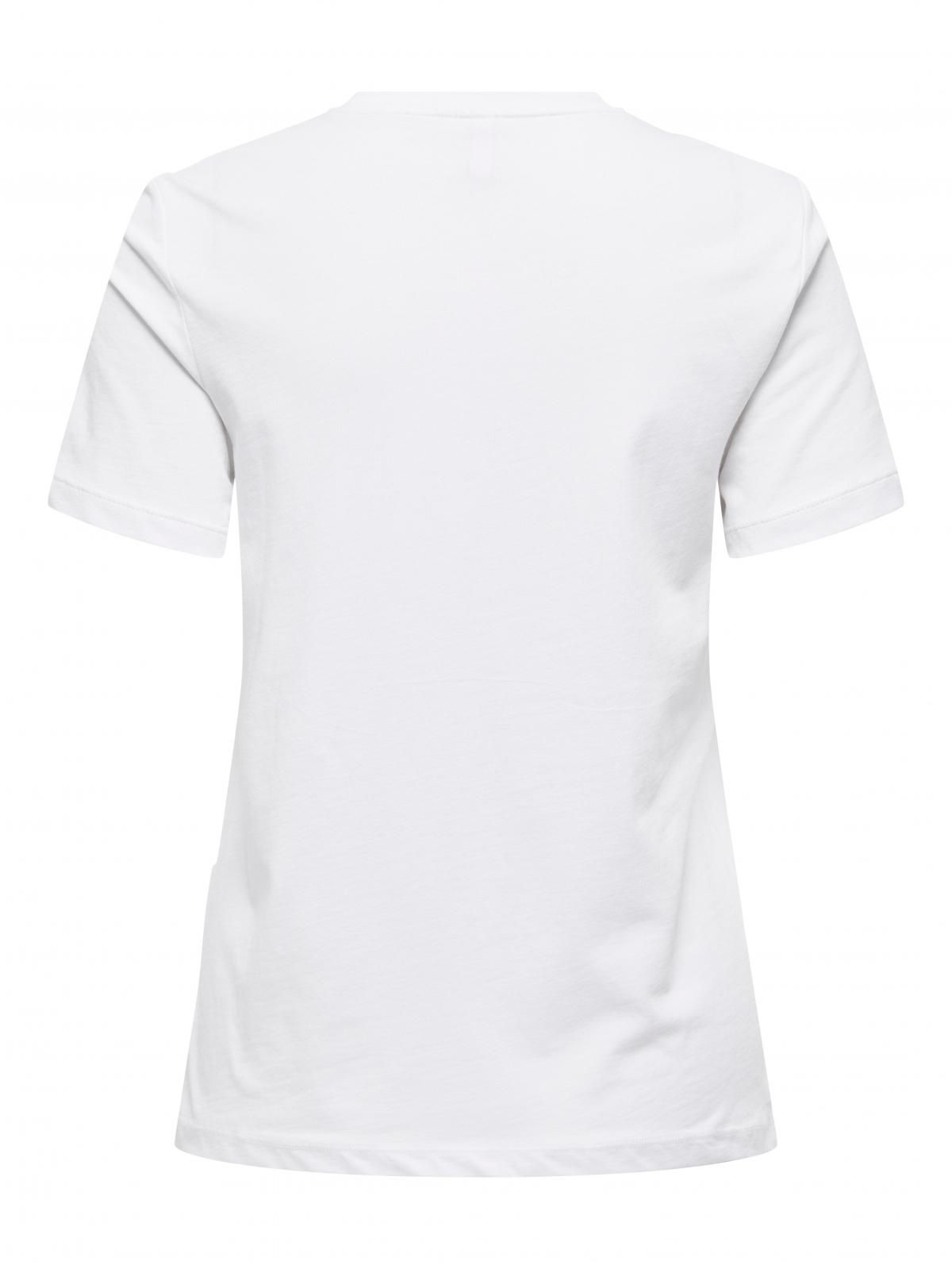 온리 그래픽 코튼 반팔 티셔츠 15329752_5_1214222 WHITE / BRIGHT WHITE - 상세 이미지 4