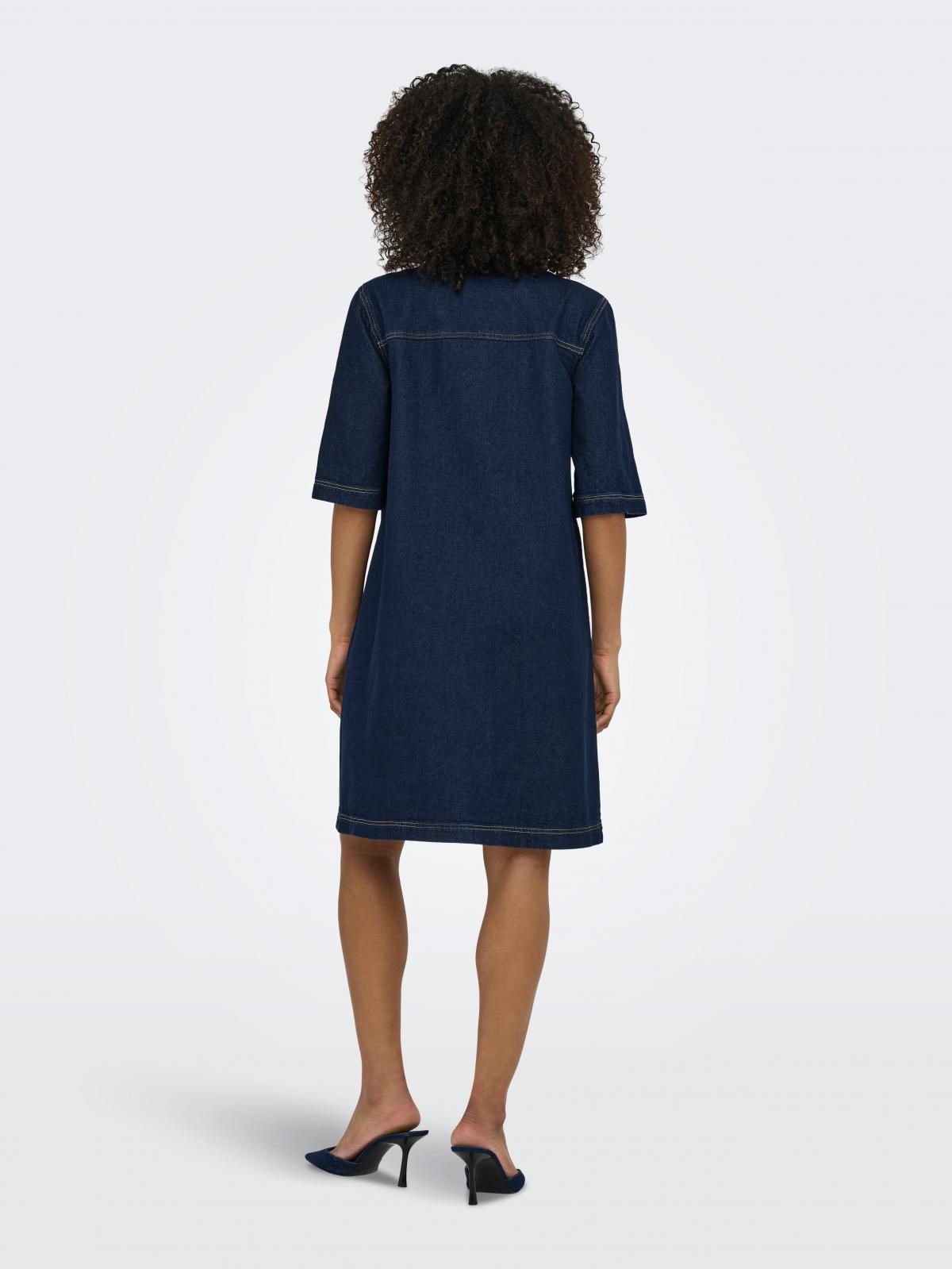 제이디와이 데님 미디 셔츠 원피스 15360639_2114 BLUE / DARK BLUE DENIM - 상세 이미지 2