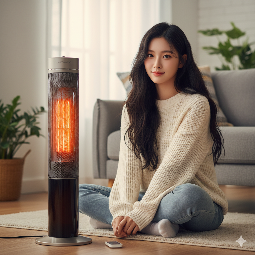 불멍 히터 소형 온풍기 원룸 온풍기 업소용 난방기 실내 온풍기 - 상품 이미지