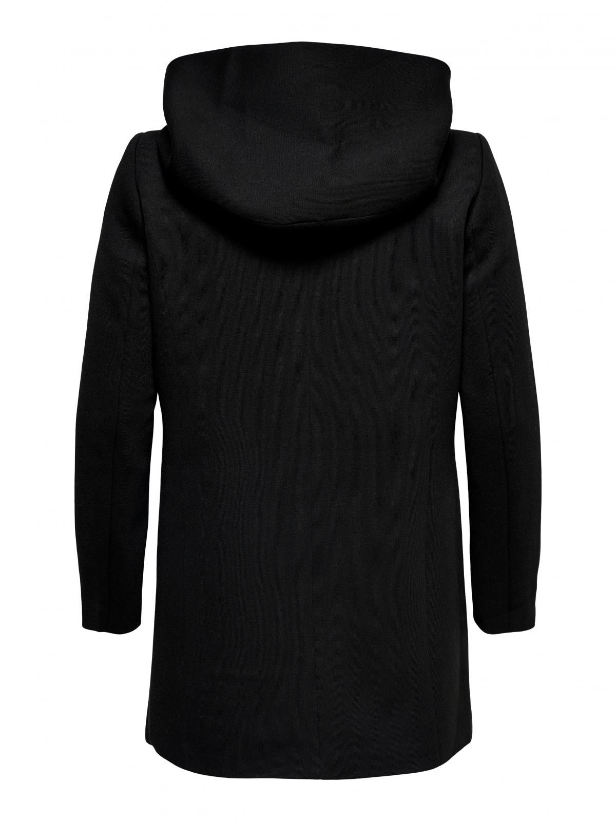 온리 빅사이즈 후드 롱 코트 15191768_2161 BLACK / BLACK - 상세 이미지 4