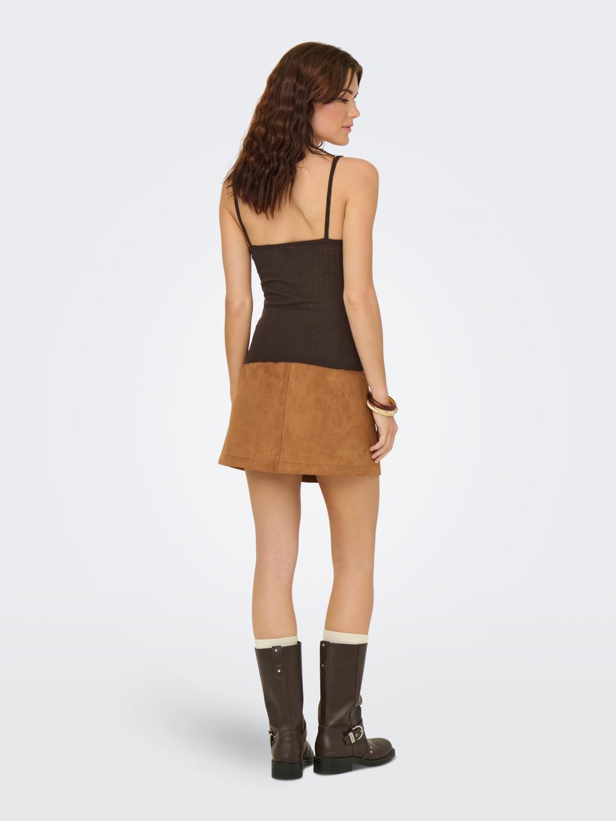 온리 베이직 슬림핏 민소매 탑 15367468_282_1247245 BROWN / COFFEE BEAN - 상세 이미지 3