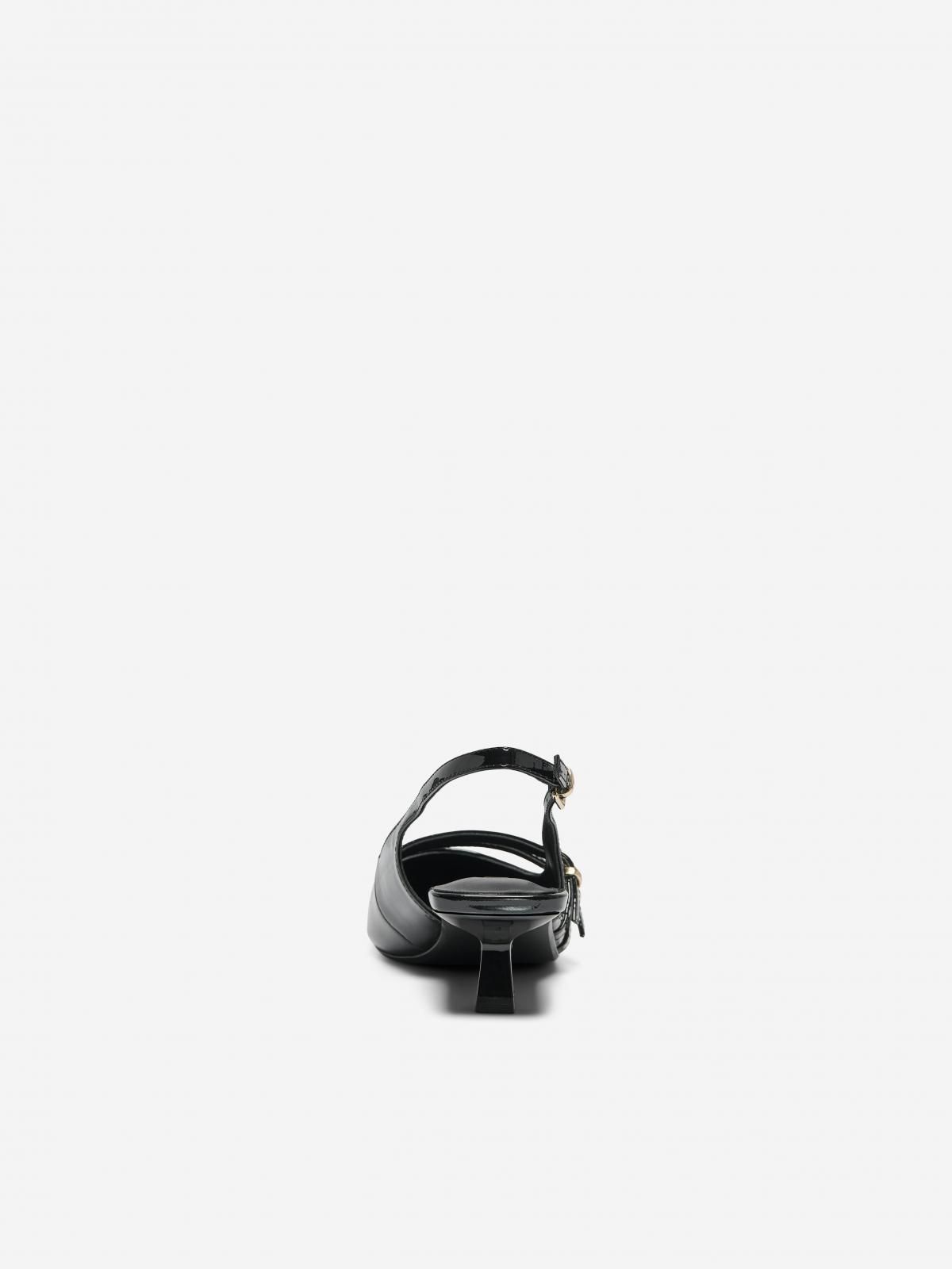 온리 블랙 슬링백 로우힐 포인티 슈즈 15356238_2161 BLACK / BLACK - 상세 이미지 2