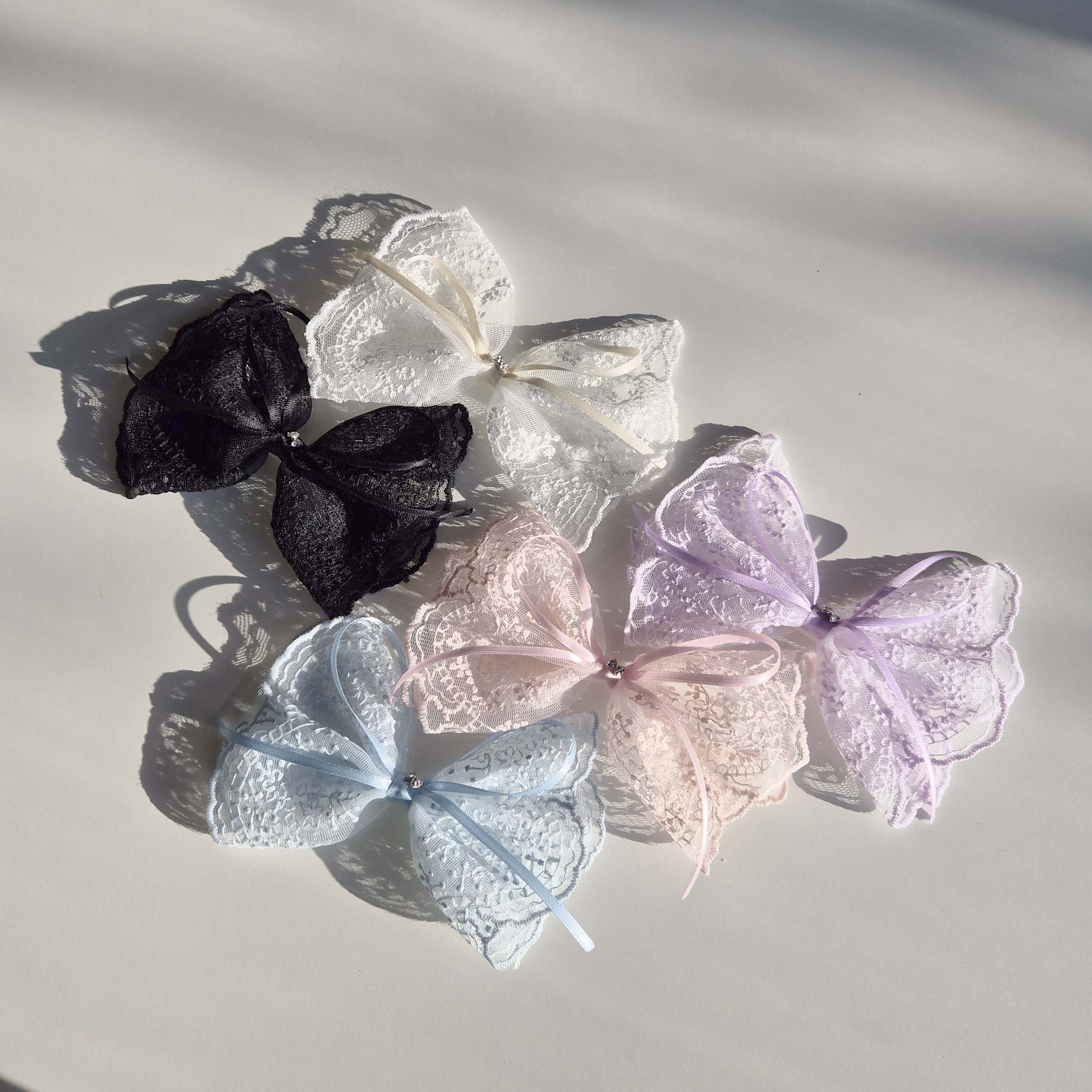 레브 강아지 삔 왕리본 머리핀 소피아 대형견 리본 헤어핀 제품 이미지