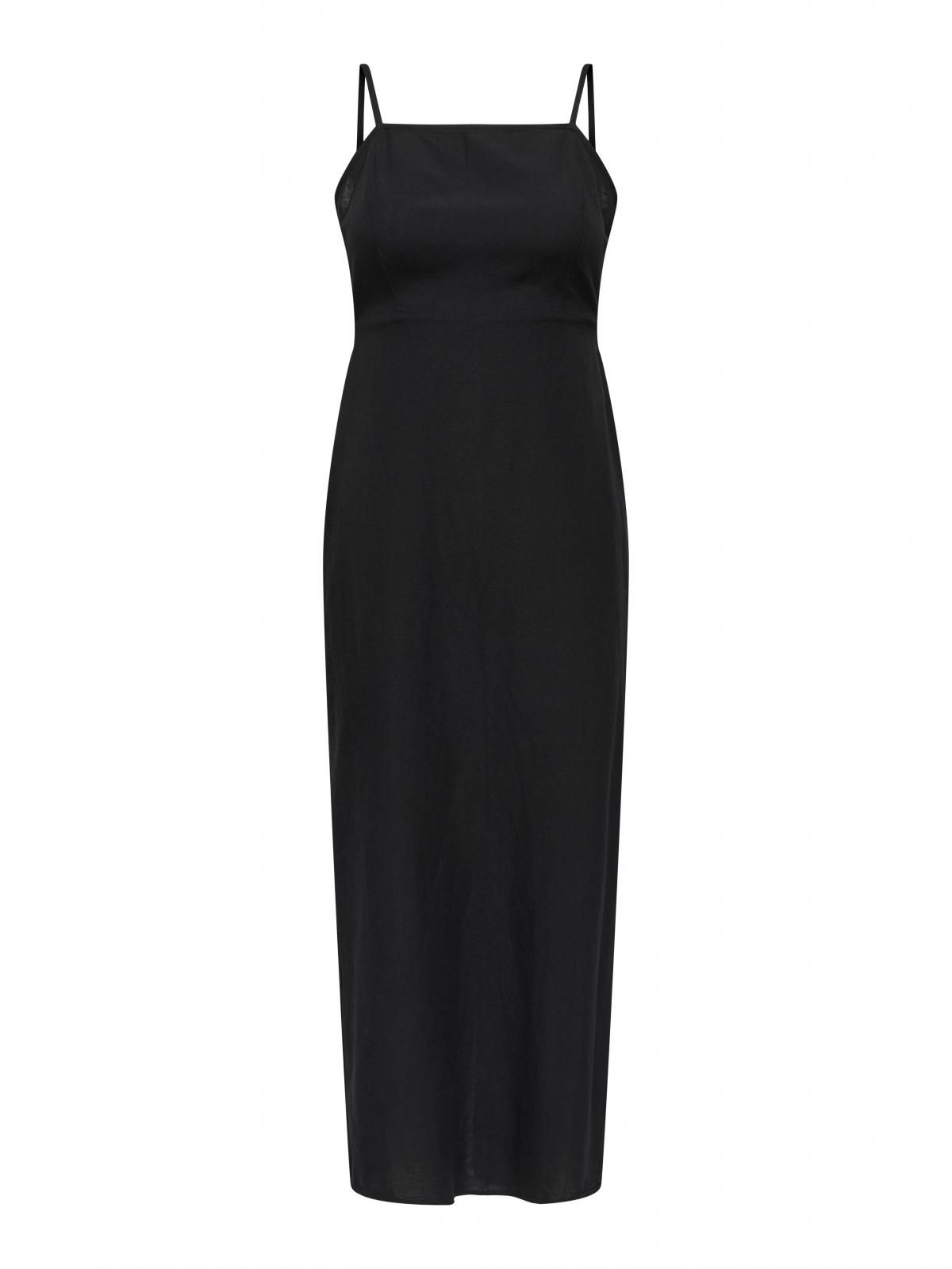 온리 베이직 슬리브리스 롱 원피스 15357771_2161 BLACK / BLACK - 상세 이미지 3