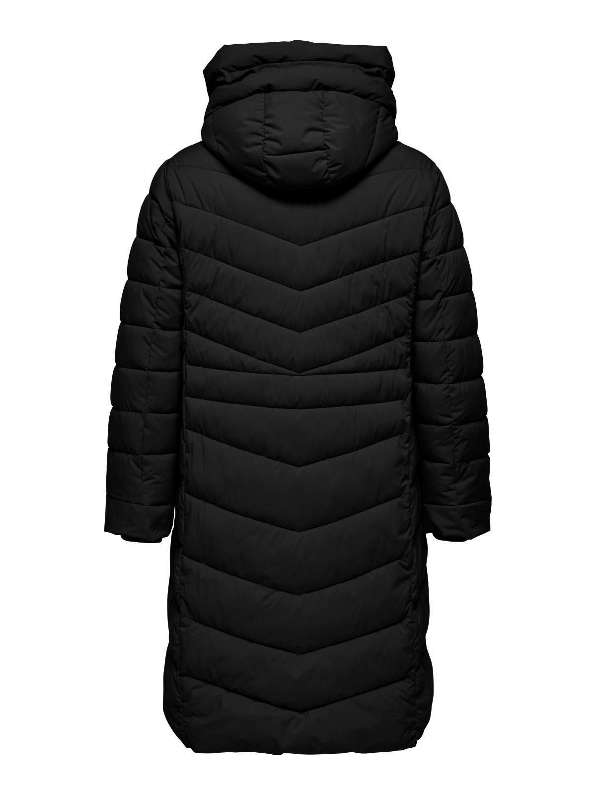 온리 빅사이즈 롱 패딩 후드 코트 15354594_2161 BLACK / BLACK - 상세 이미지 4