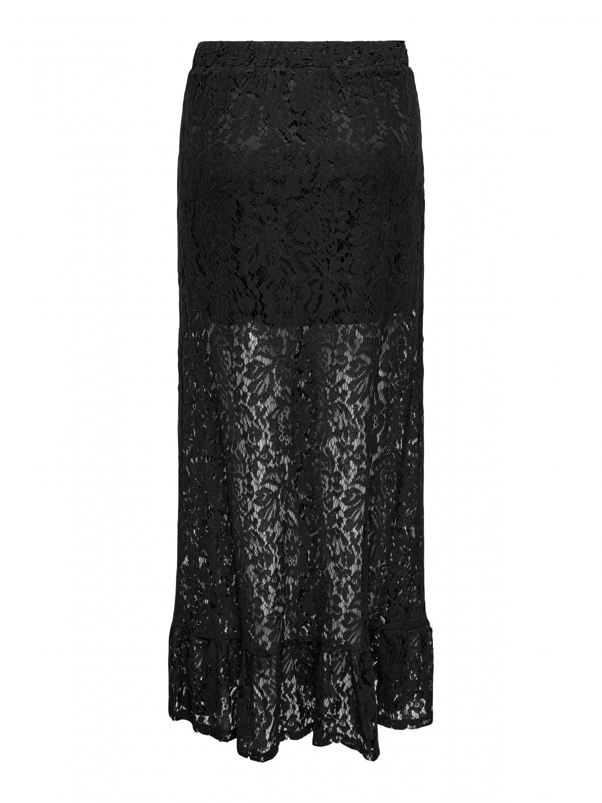 제이디와이 레이스 엘라스틱 롱 스커트 15361647_2161 BLACK / BLACK - 상세 이미지 4