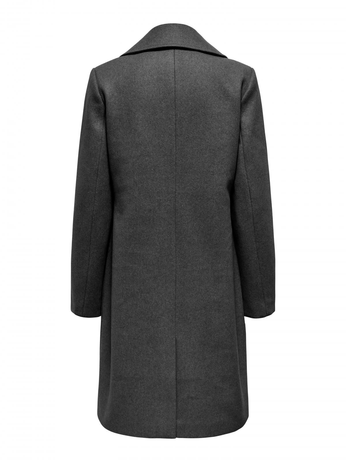 온리 클래식 더블브레스트 롱 코트 15349217_2383 GREY / DARK GREY MELANGE - 상세 이미지 5