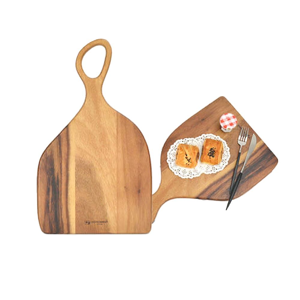 아카시아 플레이팅 사각 손잡이 도마 - 상품 이미지
