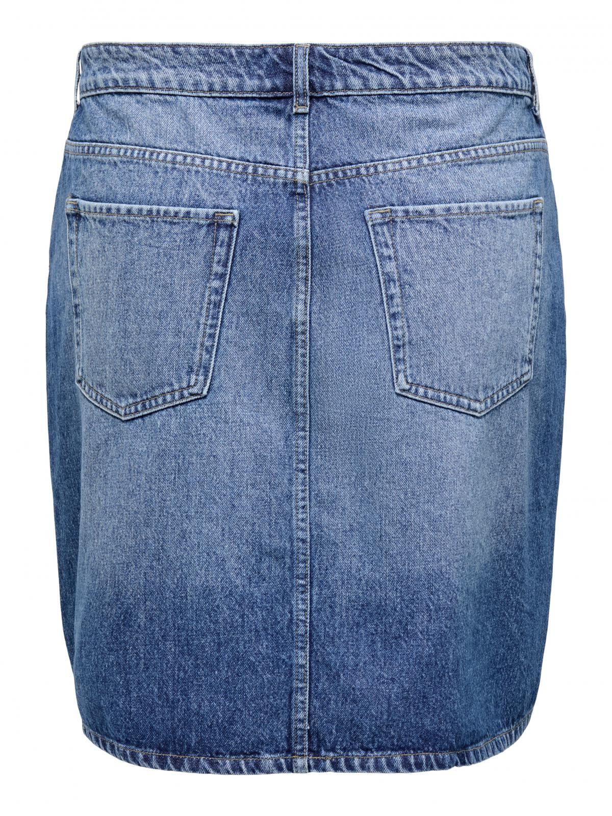 온리 글리터 테크니컬 데님 미니 스커트 15346030_2116 BLUE / LIGHT BLUE DENIM - 상세 이미지 4