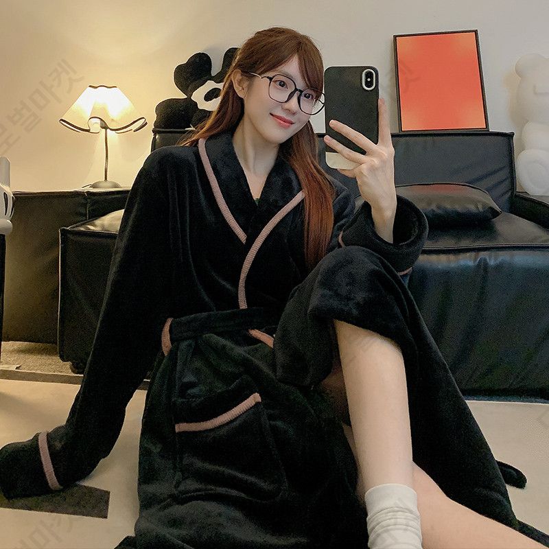 남자원피스 남성 잠옷 빅사이즈 홈웨어 파자마 극세사 - 상세 이미지 5