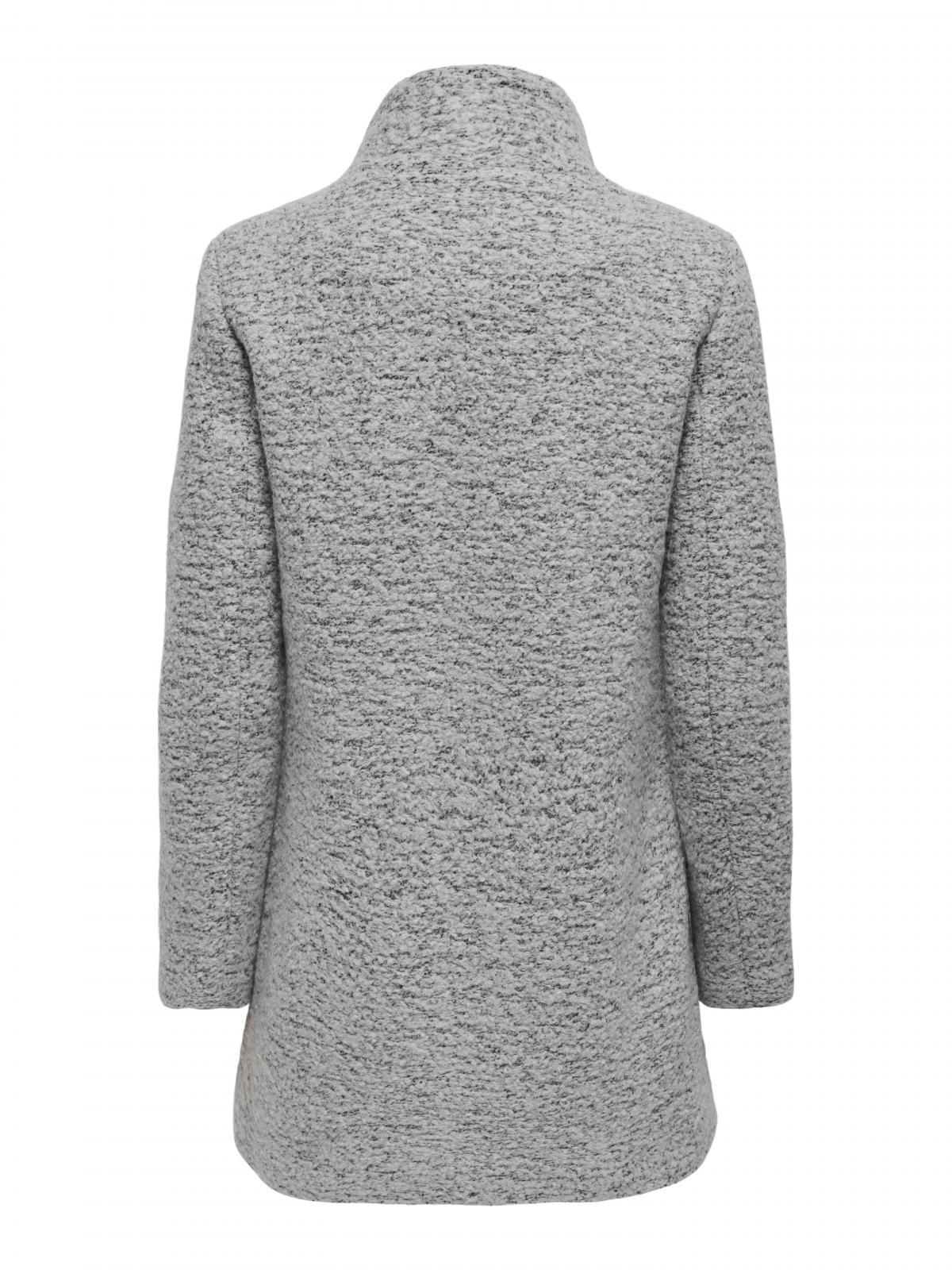 온리 테크니컬 하이넥 더블버튼 롱코트 15205403_7826_782440 GREY / ULTIMATE GREY - 상세 이미지 5