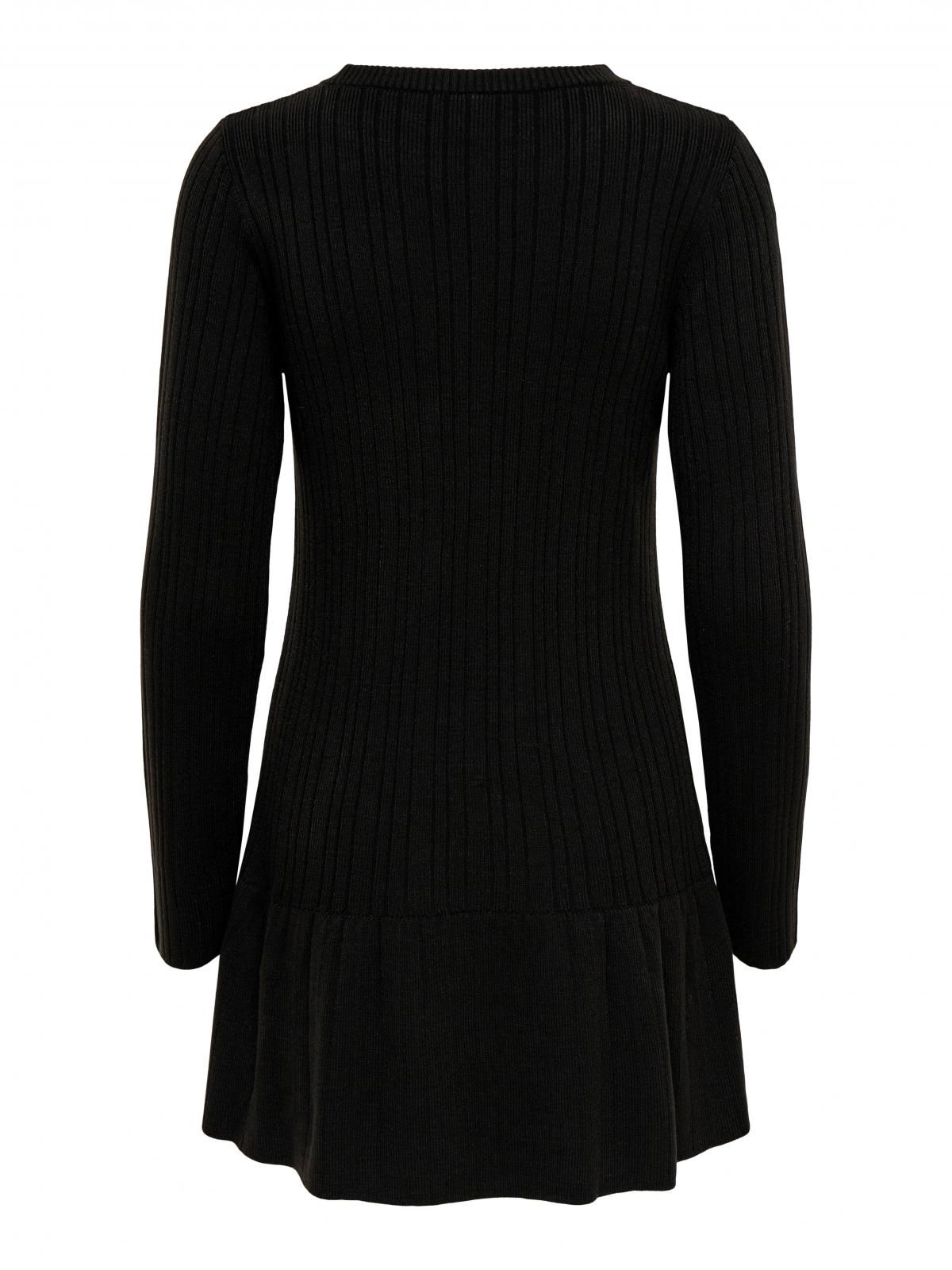 온리 플랫니트 하이넥 미니 원피스 15365667_2161 BLACK / BLACK - 상세 이미지 4