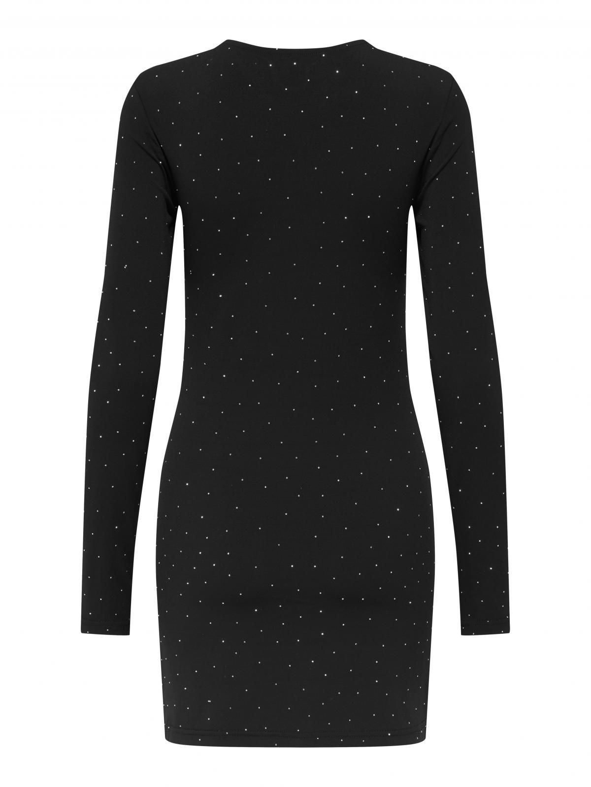 온리 미니멀 라운드넥 긴소매 미니 원피스 15358985_2161_1224187 BLACK / BLACK - 상세 이미지 4