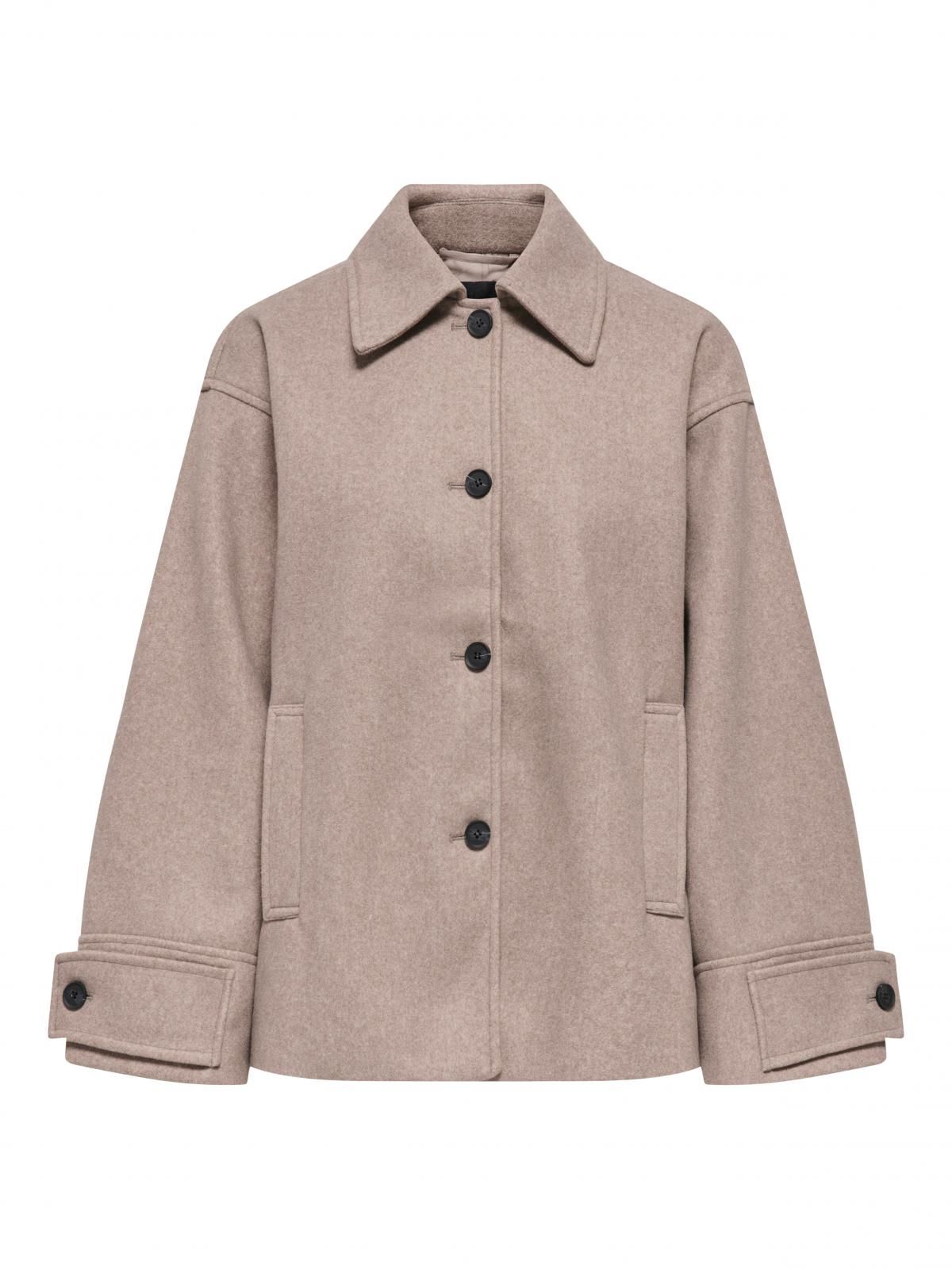 온리 테크니컬 숏 자켓 코트 15349219_120_1218360 GREY / WALNUT - 상세 이미지 3