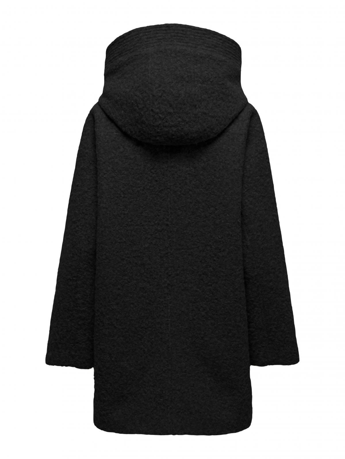 제이디와이 부클레 후드 미디 코트 15369842_2161 BLACK / BLACK - 상세 이미지 4