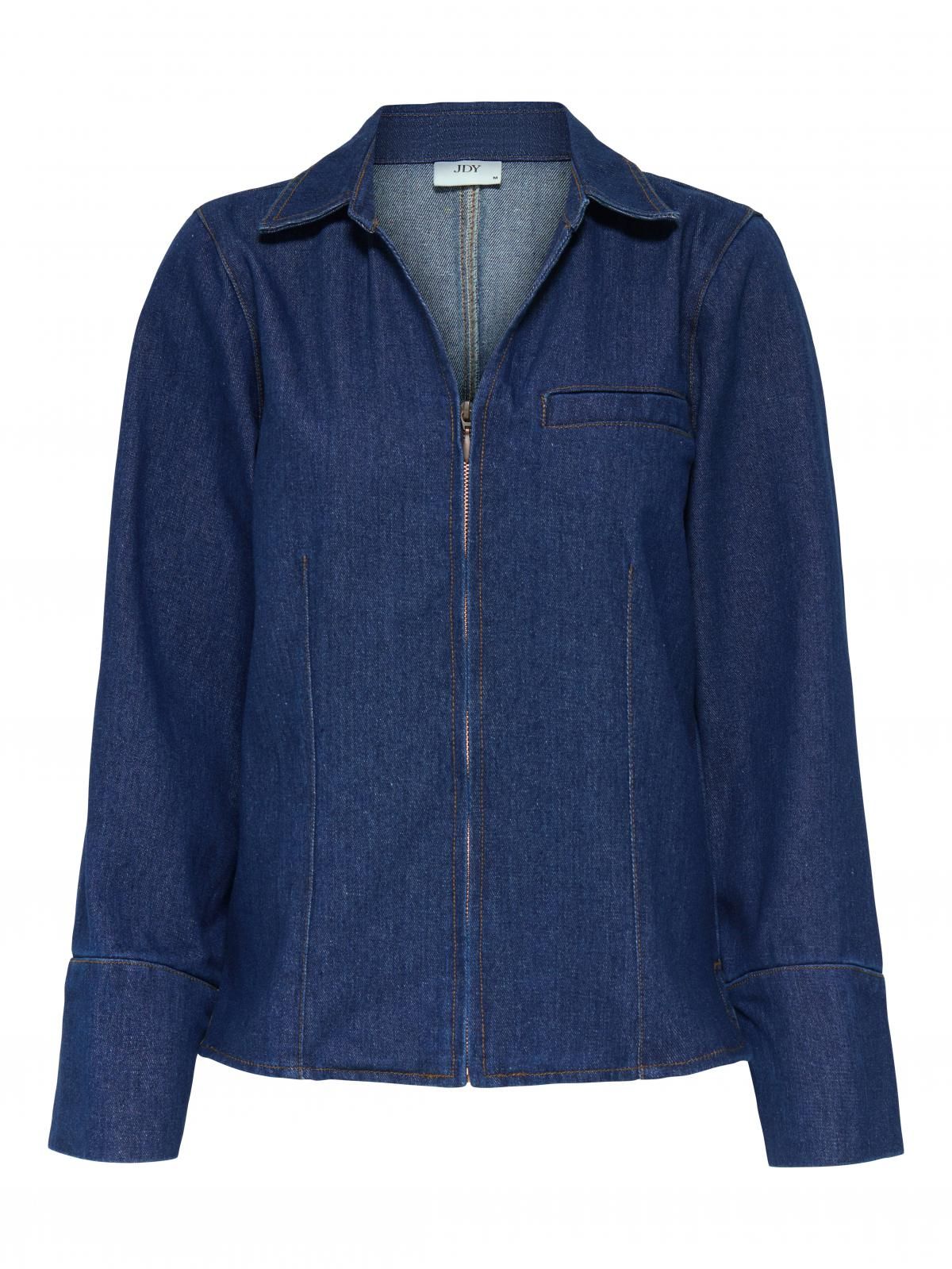 제이디와이 테크니컬 진청 데님 셔츠 15346011_2114 BLUE / DARK BLUE DENIM - 상세 이미지 4