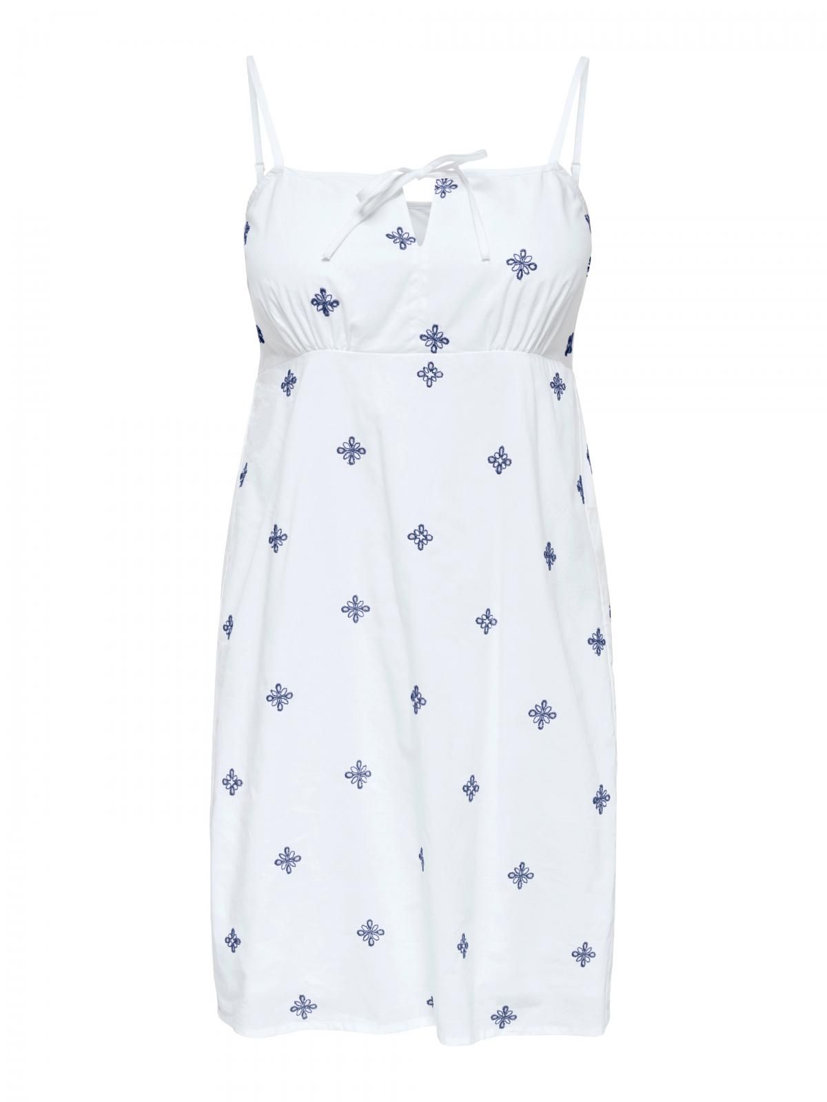 온리 자수 스모크 디테일 미니 원피스 15352583_5_1200550 WHITE / BRIGHT WHITE - 상세 이미지 3